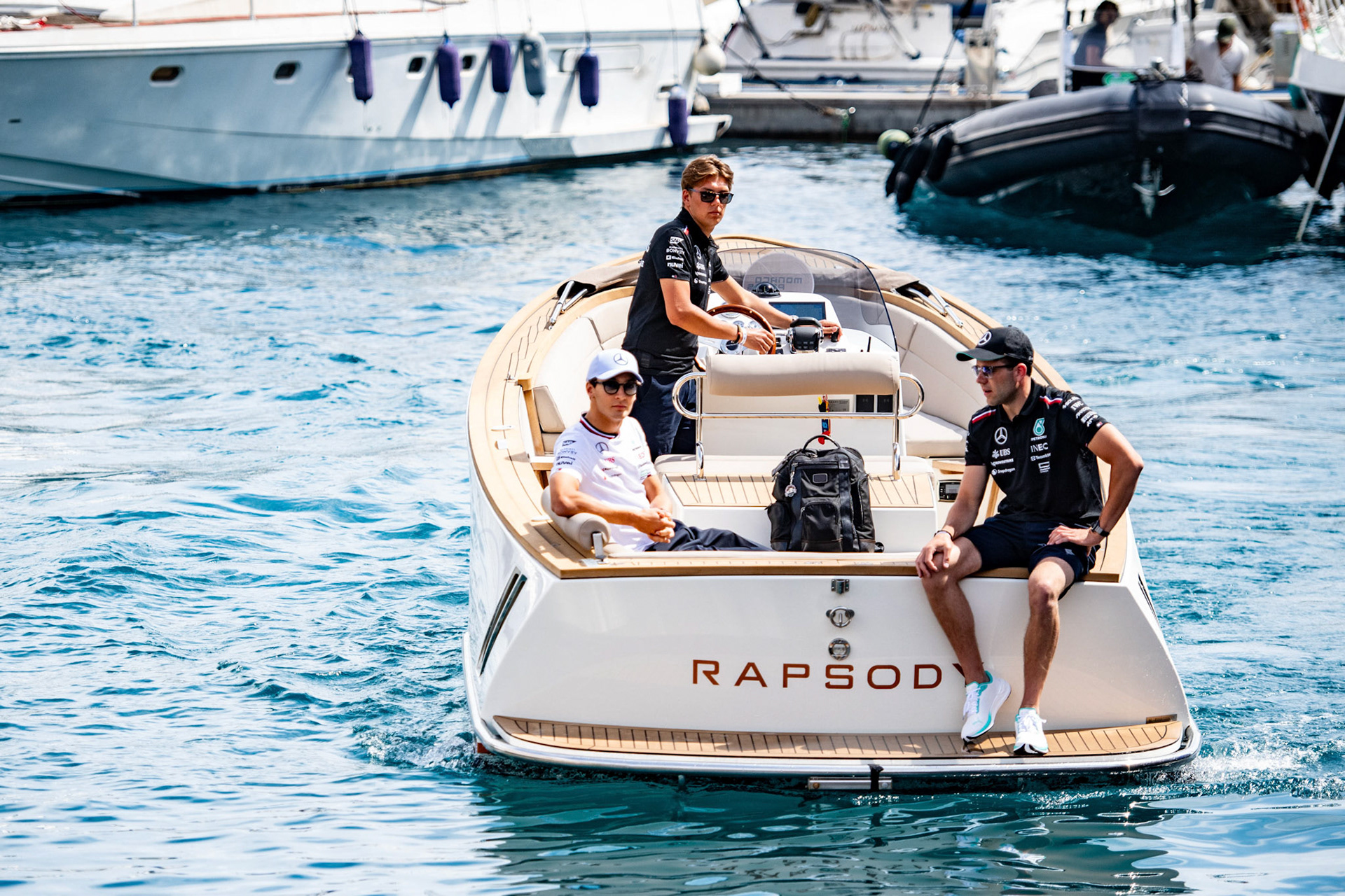 George Russell #63, Mercedes-AMG Petronas F1 Team; Formel1 GP Monaco Donnerstag, 23.05.2024