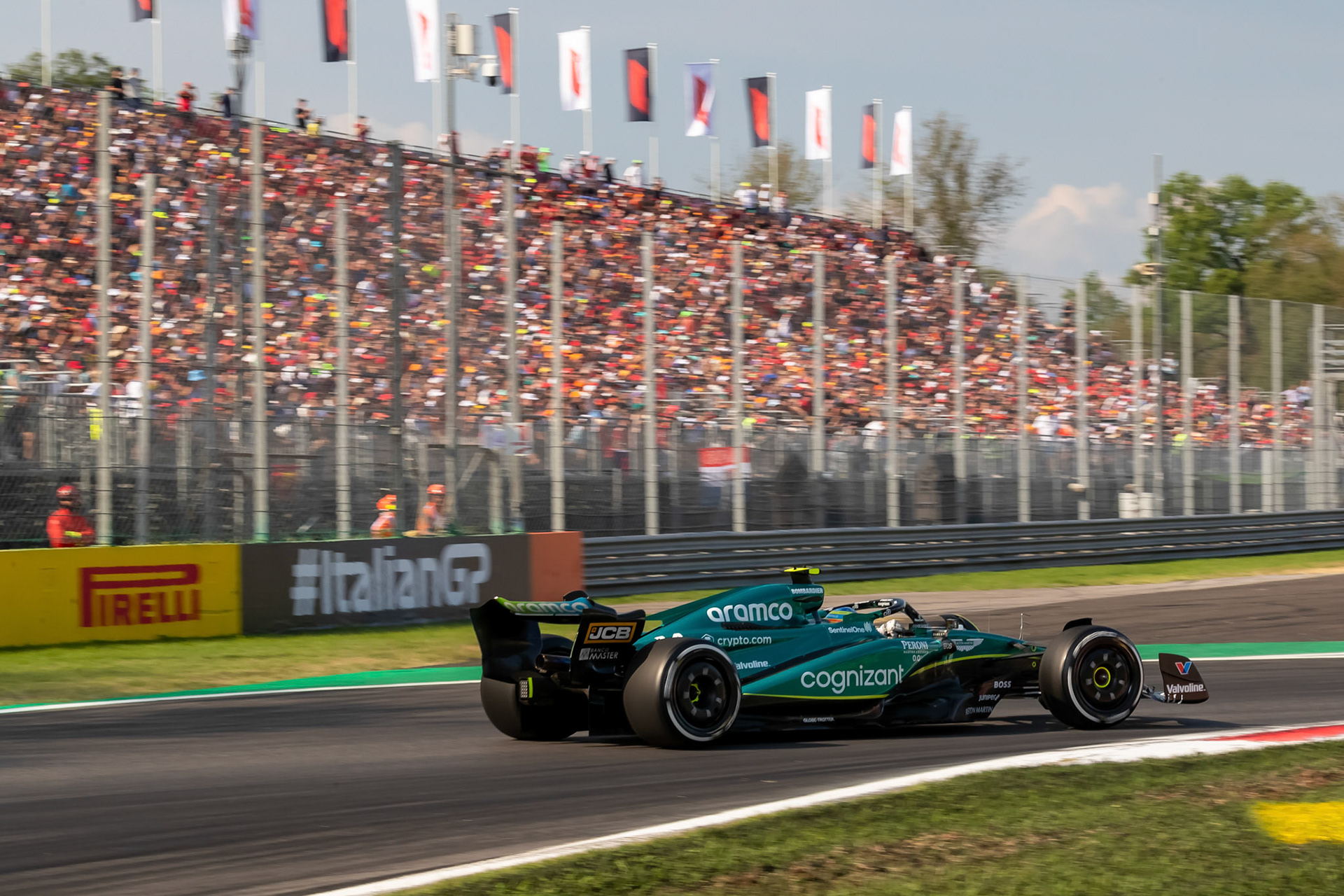 Fernando Alonso (ESP) Aston Martin Formula One Team; Formel 1 GP Italien / Monza. Samstag, 02.09.2023