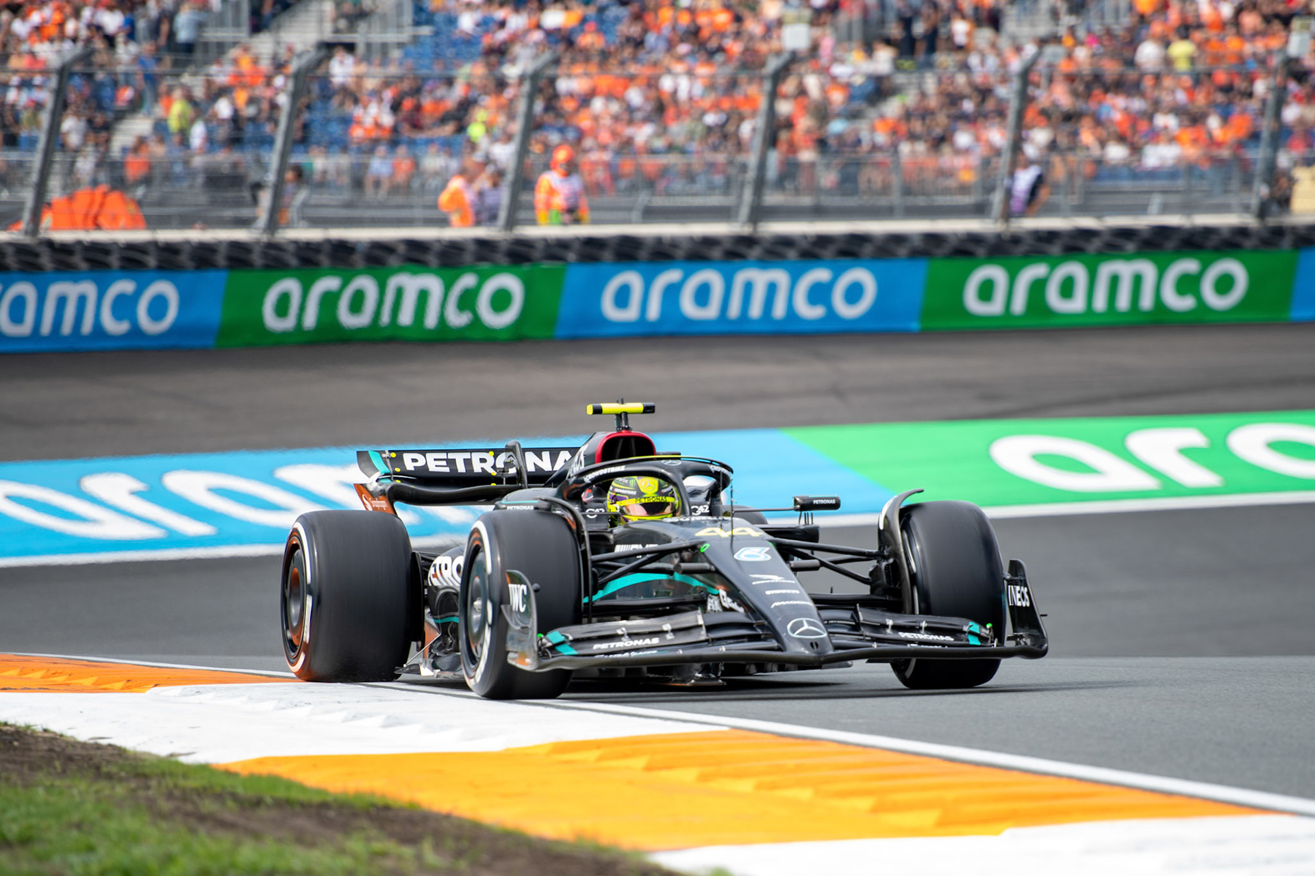 Lewis Hamilton (GBR) Mercedes AMG F1 Team; Formel 1 GP Holland / Zandvoort. Freitag, 25.08.2023