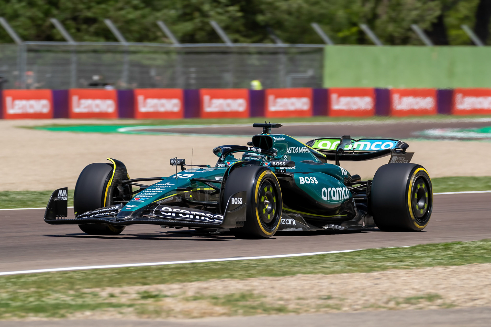 Lance Stroll #18, Aston Martin Aramco F1 Team; F1 GP Imola / Italien Freitag, 17.05.2024