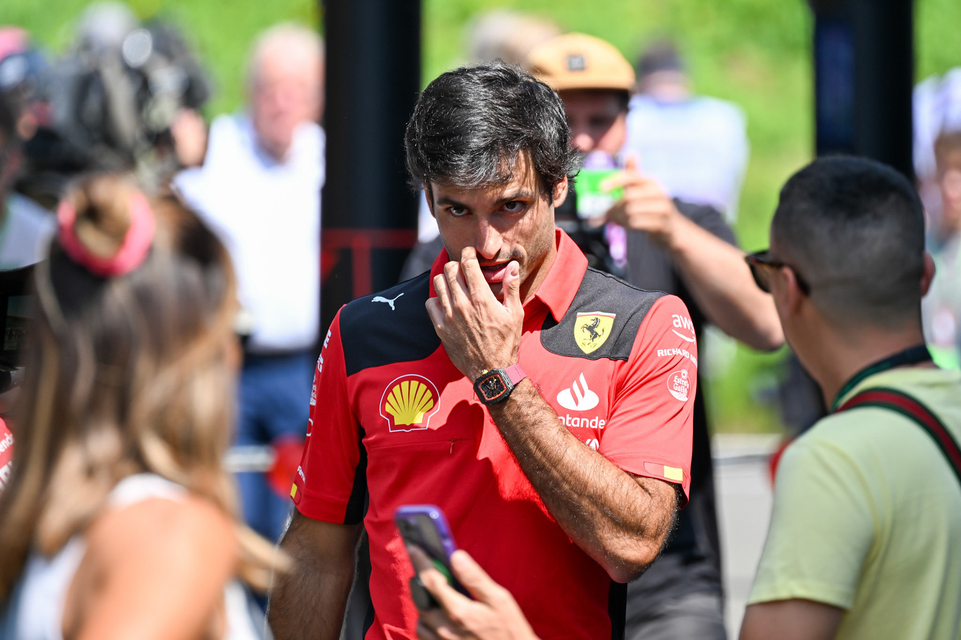 Carlos Sainz (ESP) Scuderia Ferrari; Formel 1 GP Austria / Österreich. Freitag, 30.06.2023
