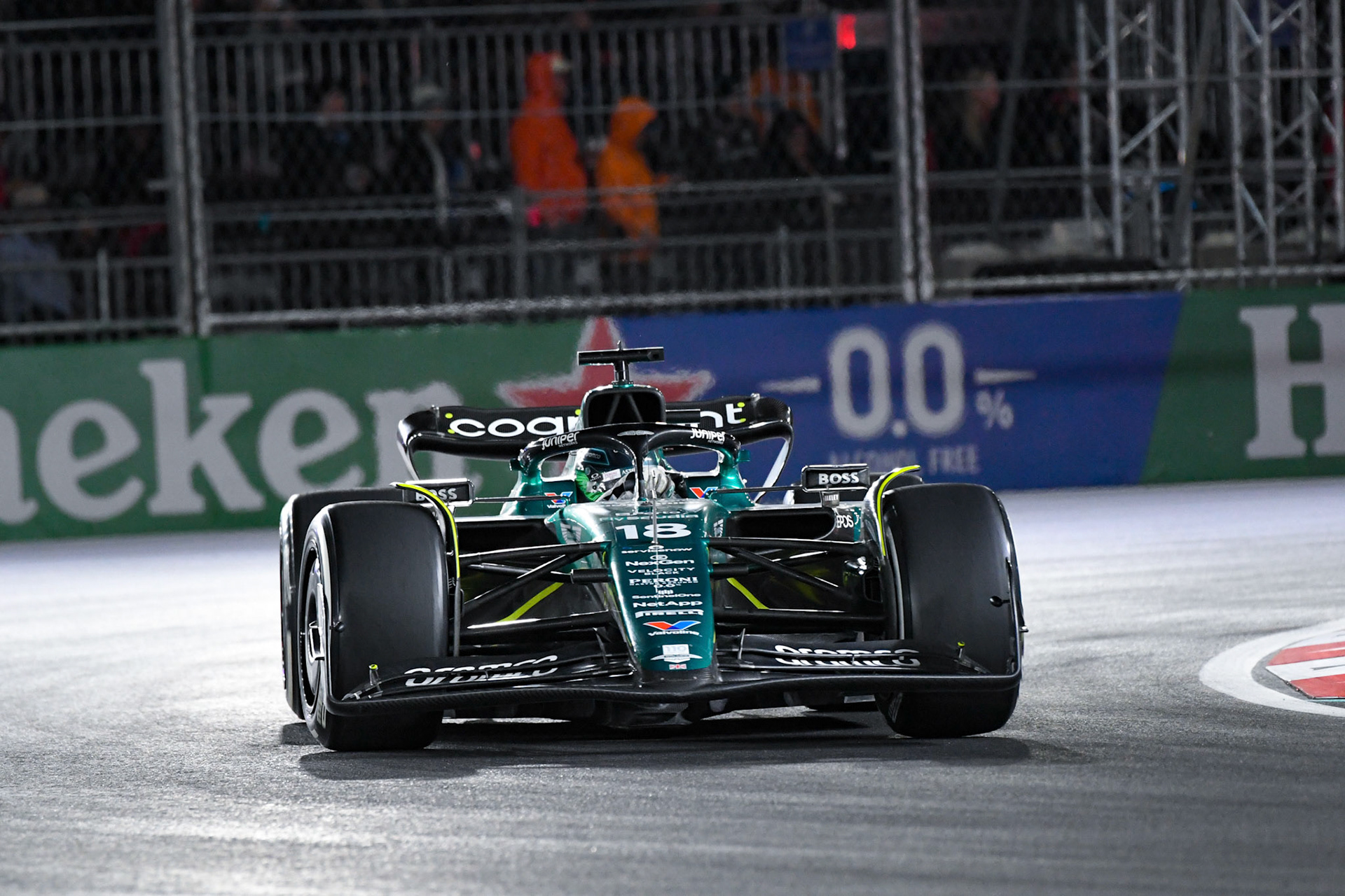 Lance Stroll (CAN) Aston Martin Formula One Team; Formel 1 GP USA Las Vegas. Sonntag 19.11.2023