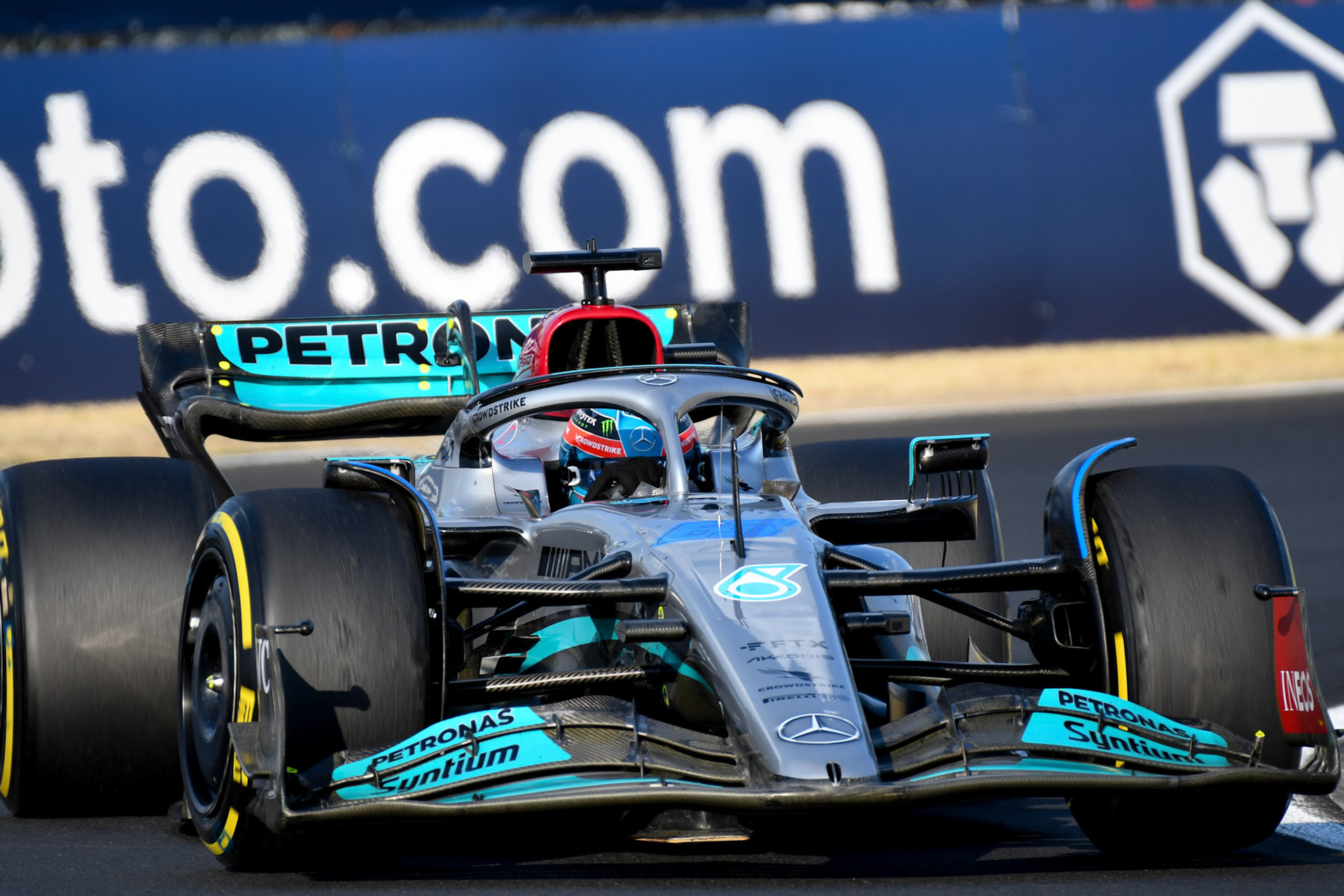 George Russell (GBR) Merceds AMG Petronas F1 Team; Formel 1 Ungarn am 29.07.2022