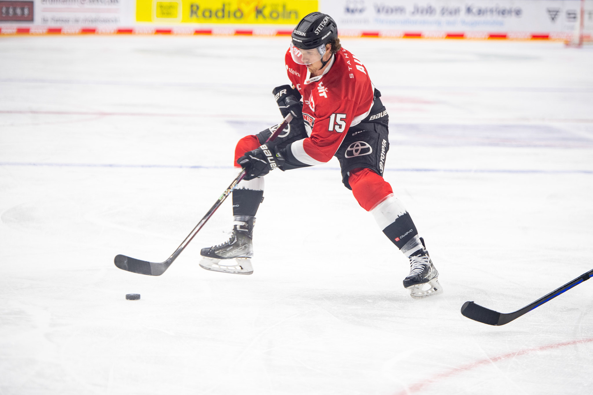Louis Marc Aubry; DEL Kölner Haie - Adler Mannheim, 30.09.2023