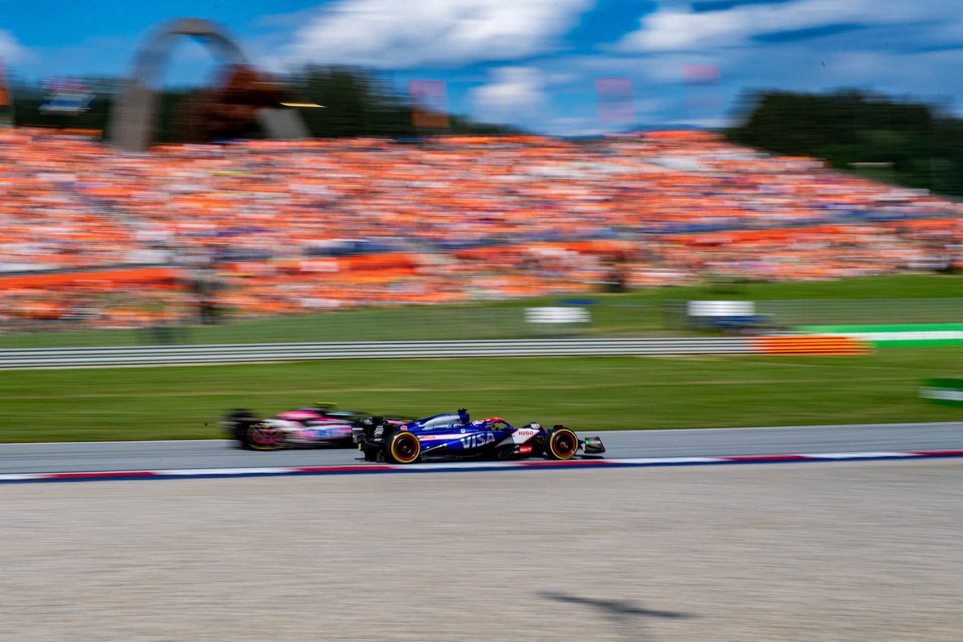 Daniel Ricciardo, #3, Visa Cash App RB Formula One Team und Pierre Gasly #10, BWT Alpine F1 Team;Formel 1 GP Austria / Österreich. Freitag, 28.06.2024