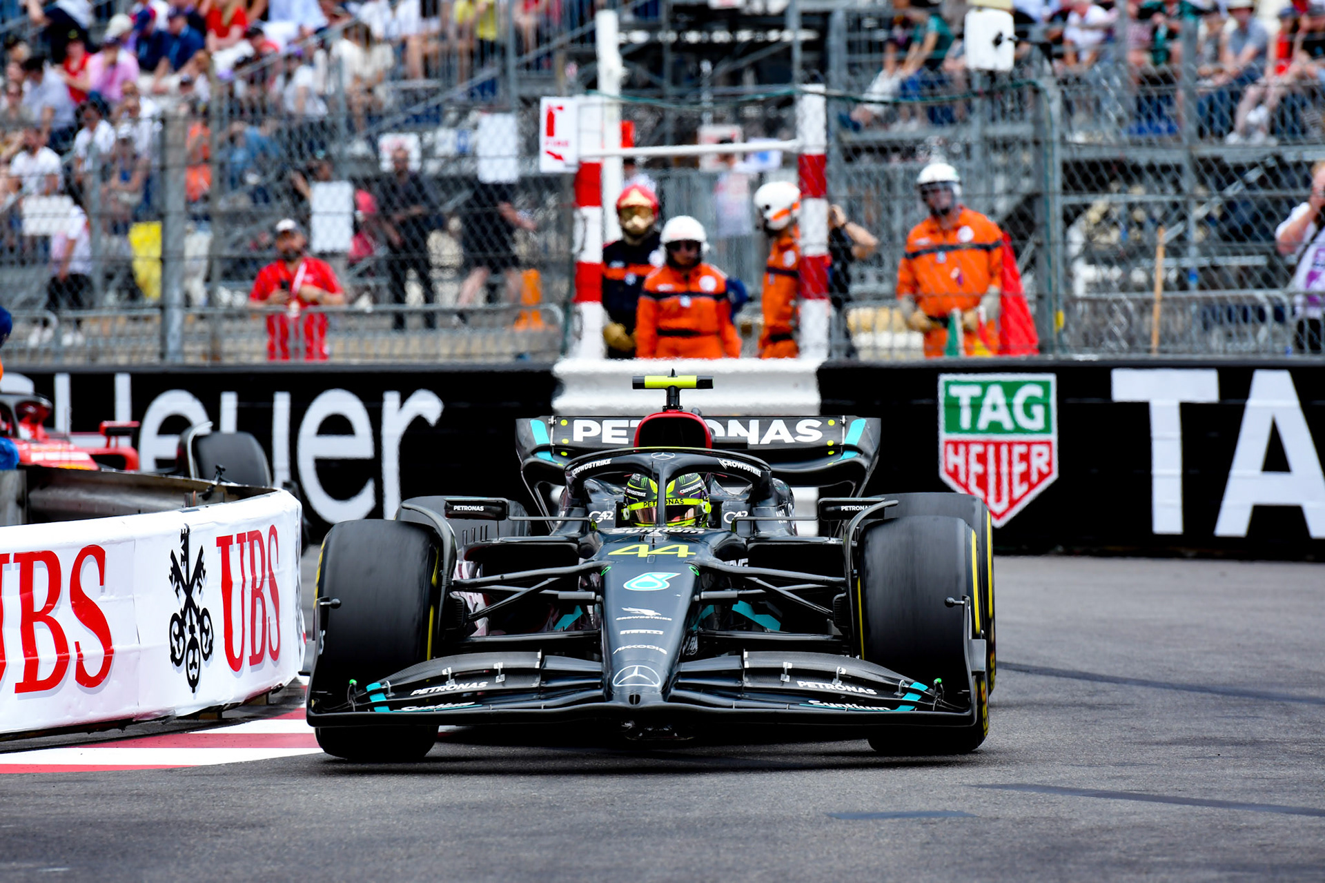 Lewis Hamilton (GBR) Mercedes AMG F1 Team; Formel 1 GP Monaco. Sonntag 28.05.2023