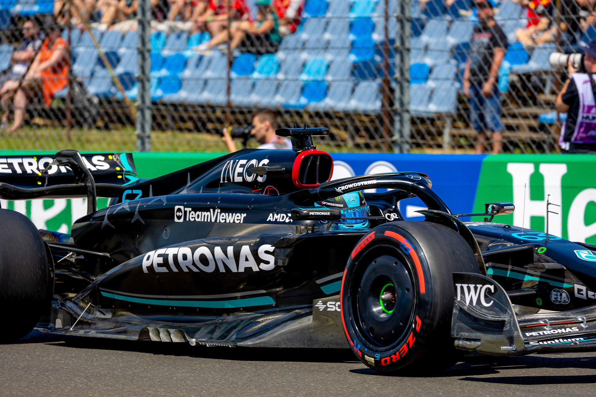 George Russell (GBR) Mercedes AMG F1 Team; Formel 1 GP Budapest / Ungarn. Samstag, 22.07.2023
