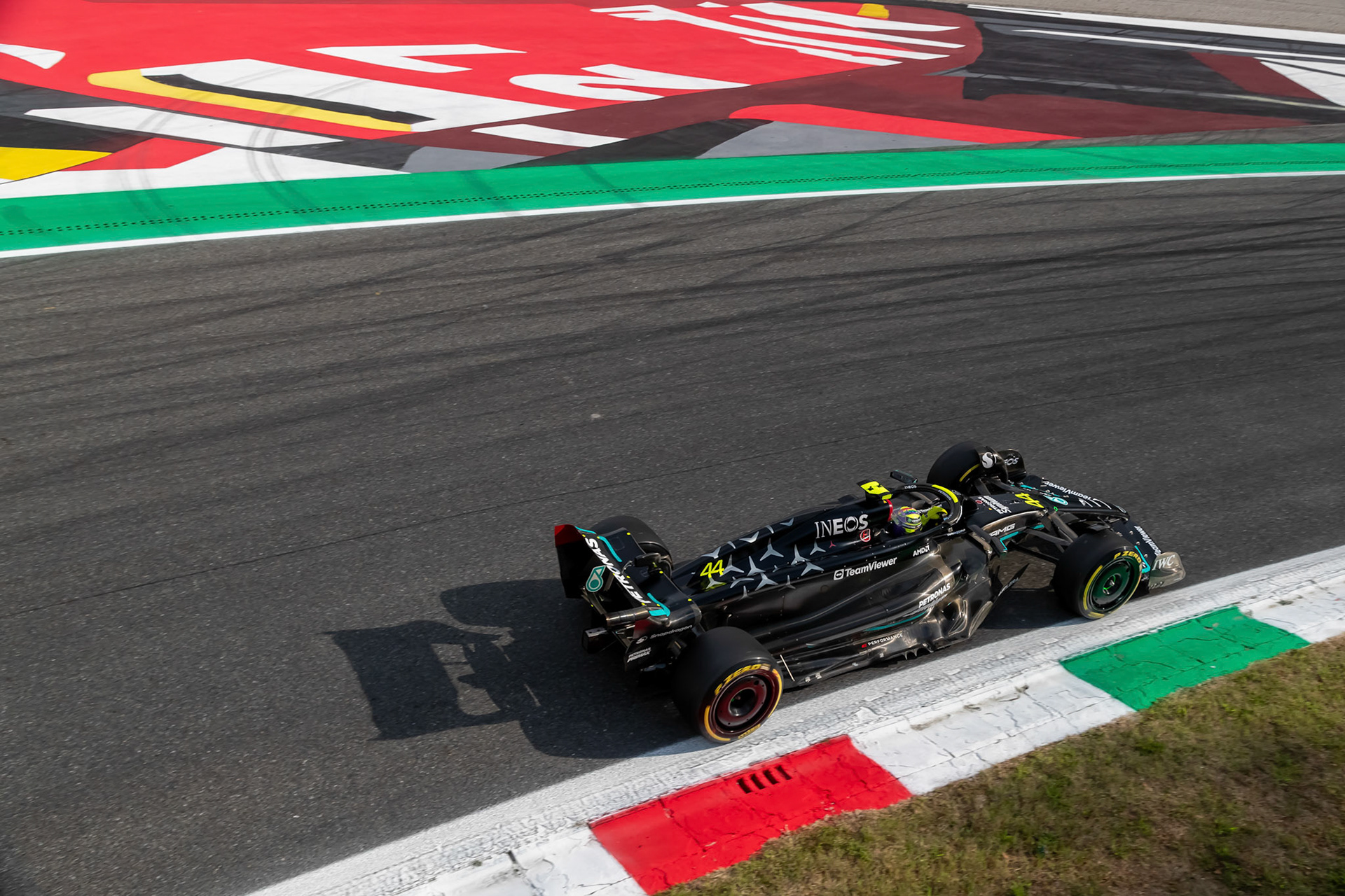 Lewis Hamilton (GBR) Mercedes AMG F1 Team; Formel 1 GP Italien / Monza. Freitag, 01.09.2023