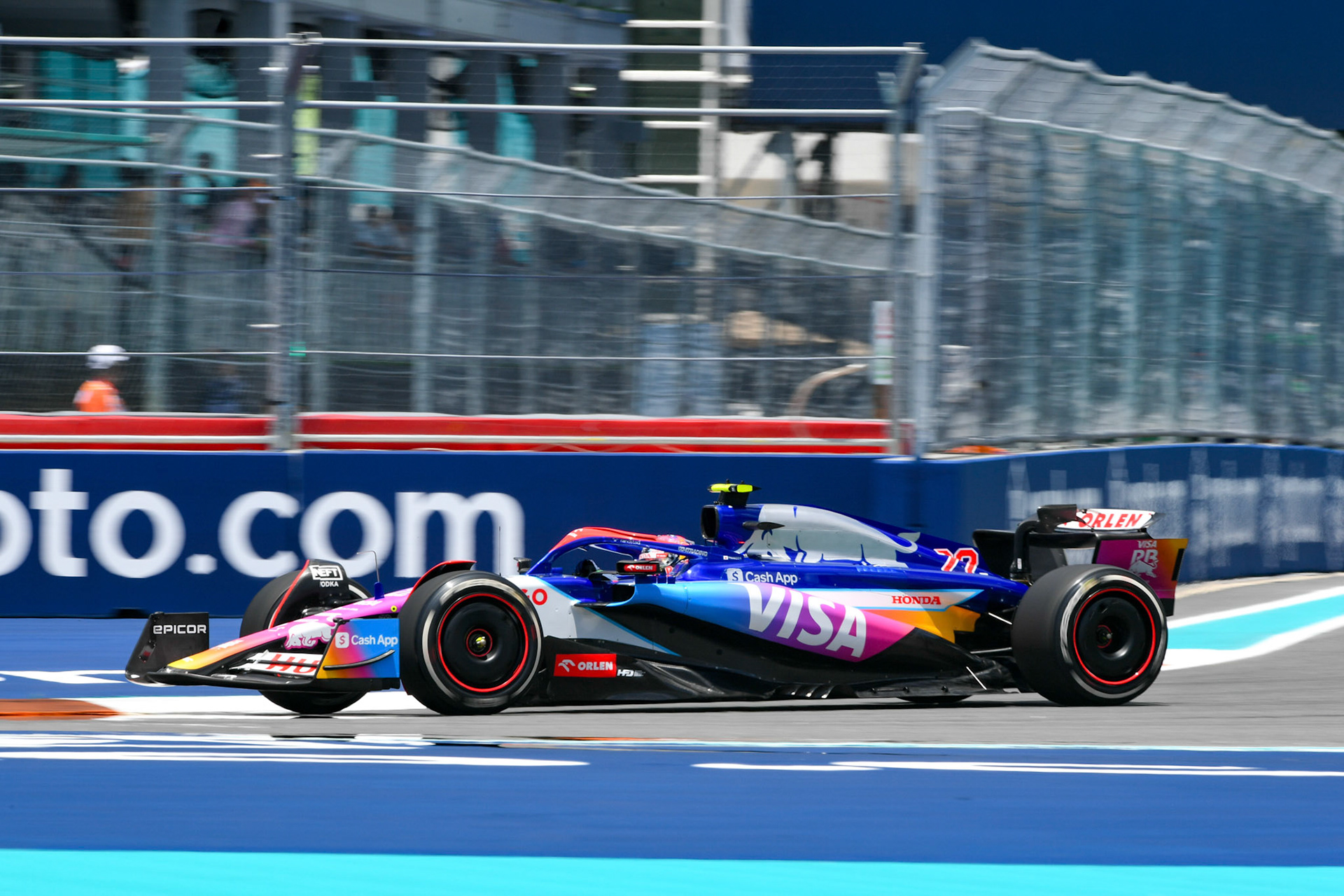 Yuki Tsunoda #22, Visa Cash App RB Formula One Team; Formel 1 GP Miami / USA. 04.05.2024