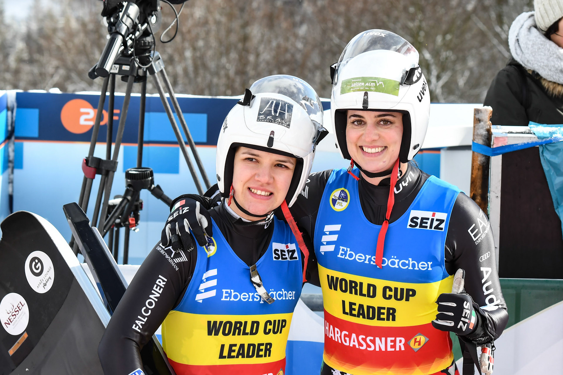 Andrea Voetter, Marion Oberhofer, ITA; Eberspächer Luge World Cup; Veltins Eisarena Winterberg 25.02.2023