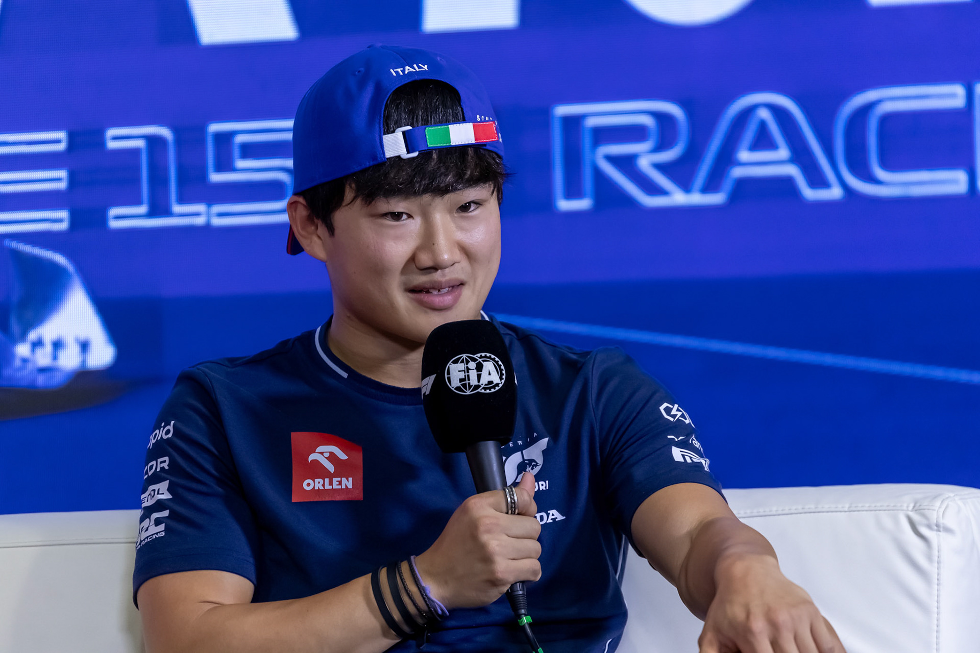 Yuki Tsunoda (JPN) Scuderia Alpha Tauri;Formel 1 GP Italien / Monza. Donnerstag, 31.08.2023