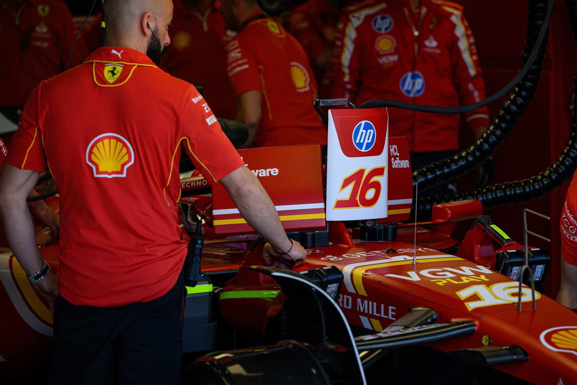Charles Leclerc #16, Scuderia Ferrari; F1 GP Imola / Italien Freitag, 17.05.2024