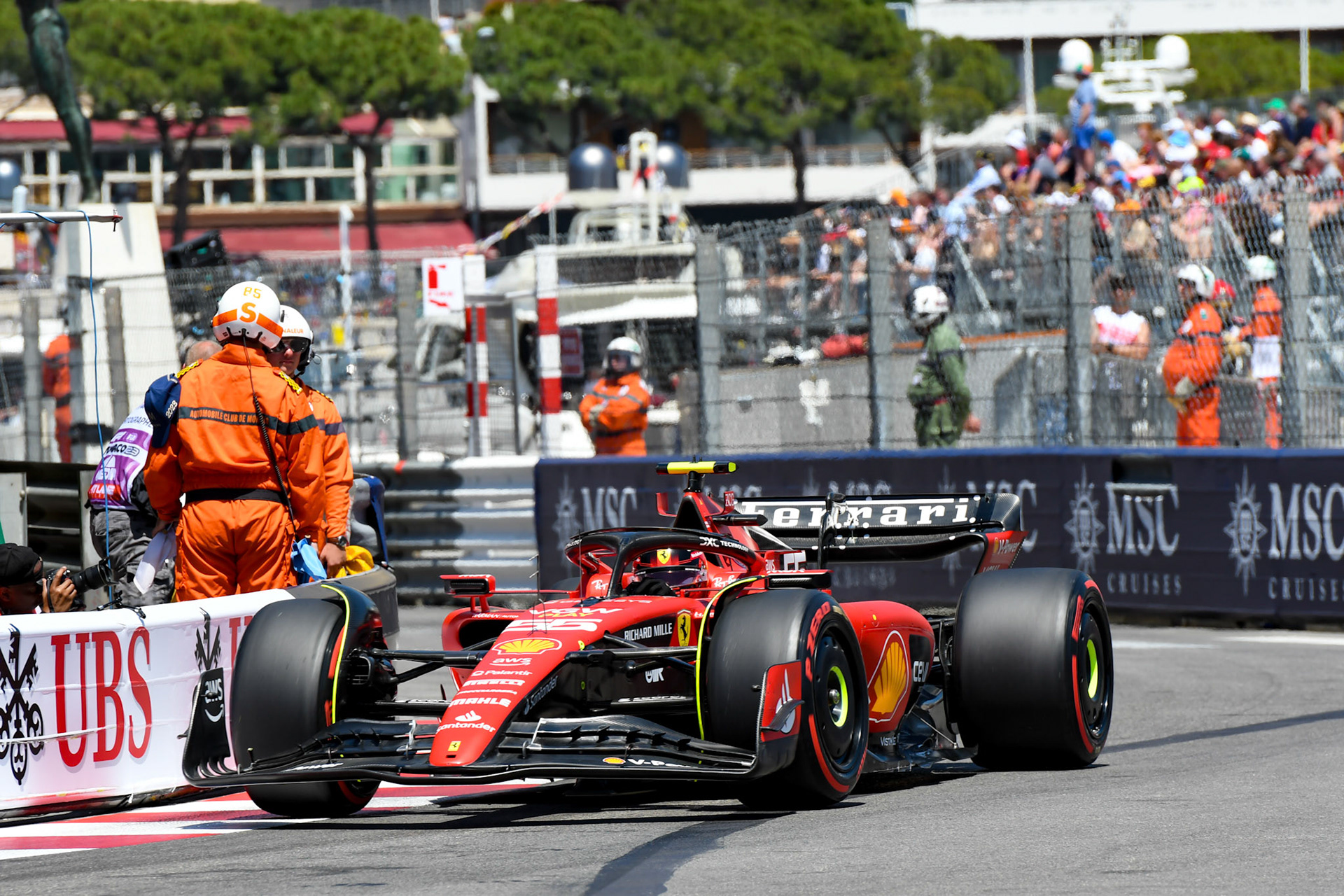 Carlos Sainz (ESP) Scuderia Ferrari; Formel 1 GP Monaco. Samstag 27.05.2023