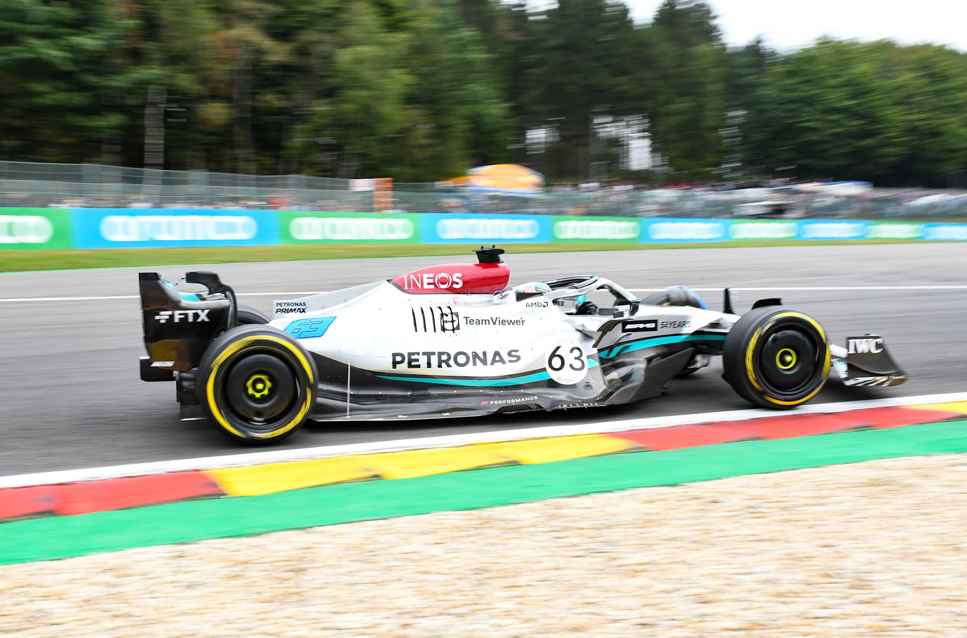 George Russell (GBR) Merceds AMG Petronas F1 Team; Formel 1 GP Belgien. Freitag, 26.08.2022