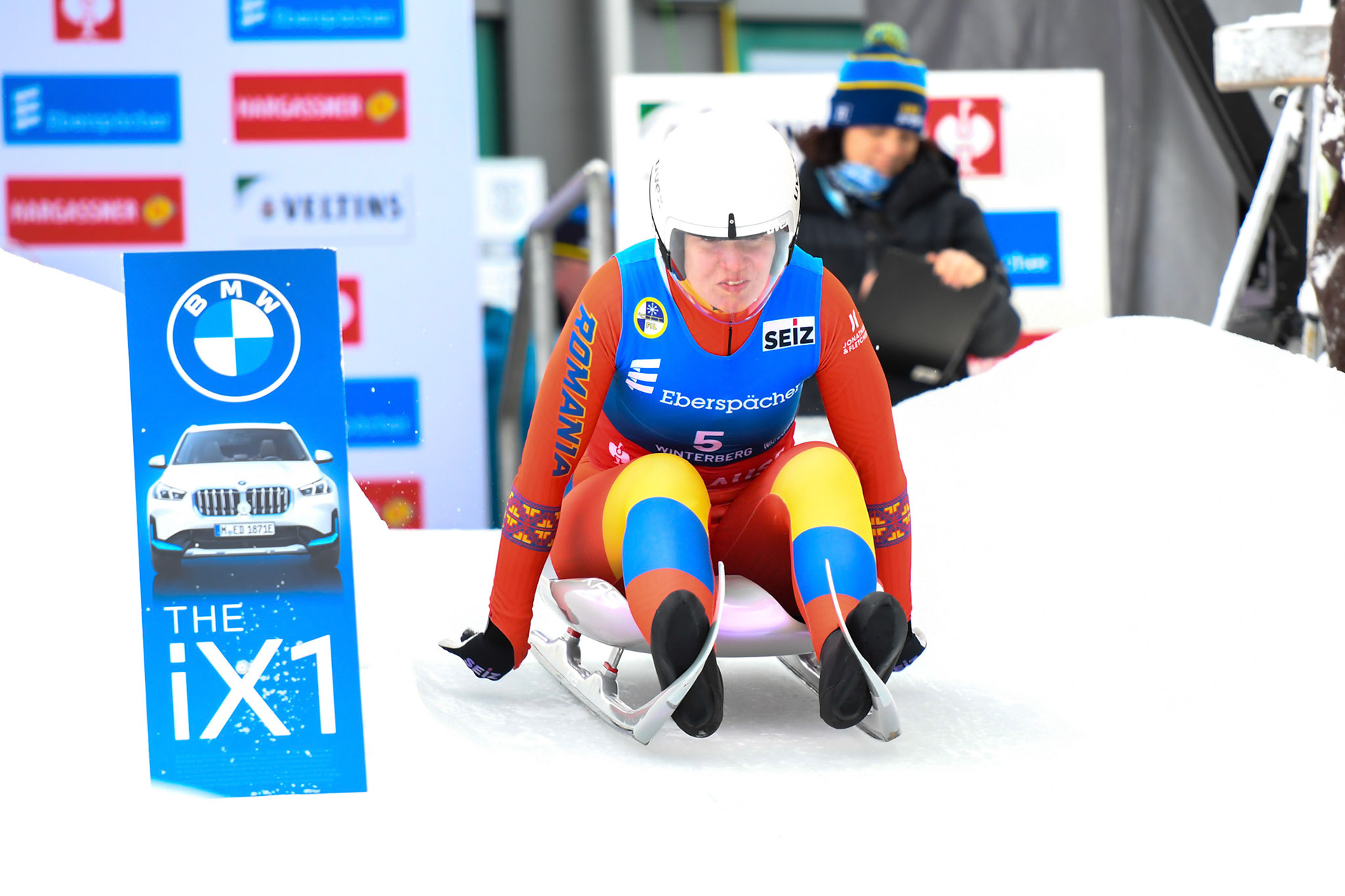 Raluca Stramaturaru #5, ROU; Eberspächer Luge World Cup; Veltins Eisarena Winterberg 25.02.2023