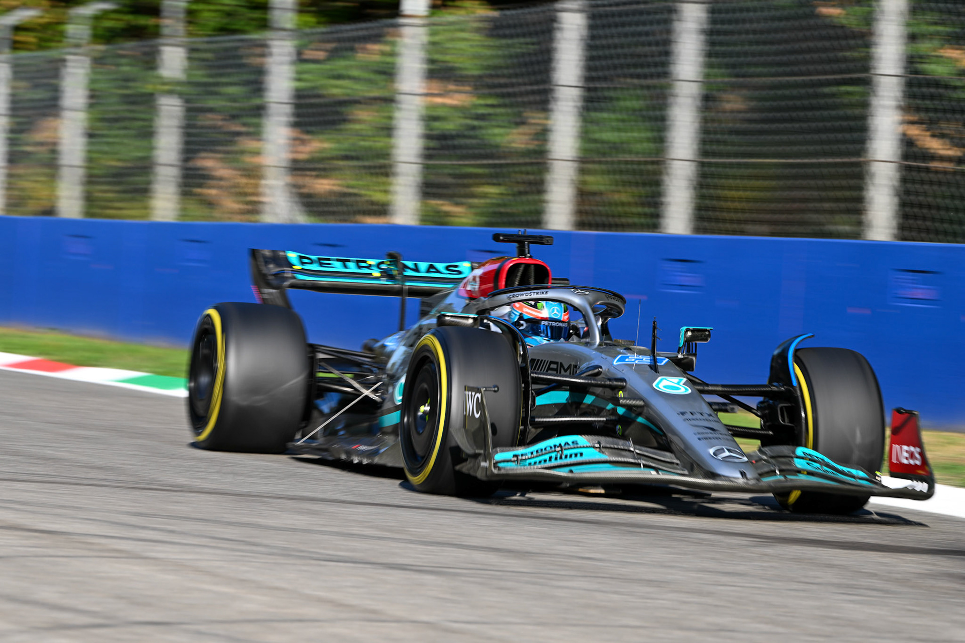 George Russell (GBR) Merceds AMG Petronas F1 Team; Formel 1 GP Italien Monza, Freitag, 09.09.2022