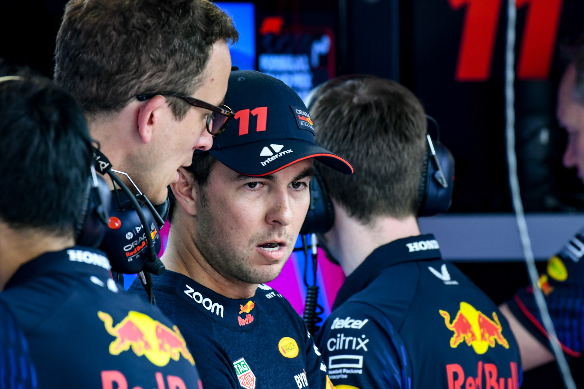 Sergio Perez (MEX) Red Bull Racing; Formel 1 GP Monaco. Freitag 26.05.2023
