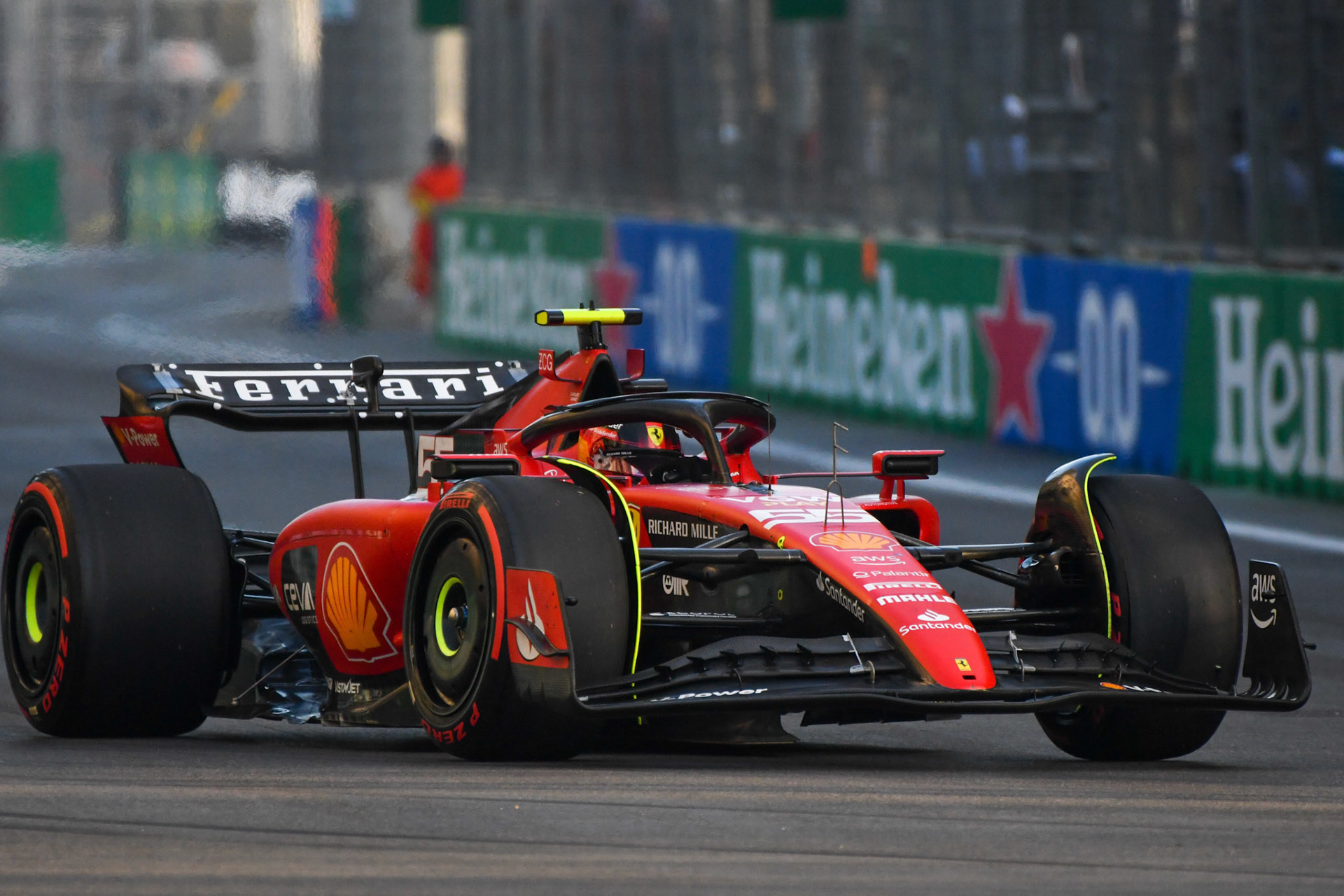 Carlos Sainz (ESP) Scuderia Ferrari; Formel 1 GP Baku Azerbaijan. Freitag 28.04.2023