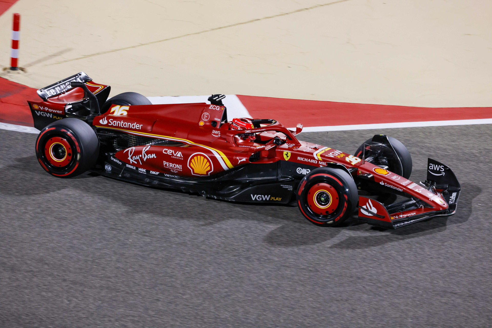 Charles Leclerc #16, Scuderia Ferrari; Formel 1 GP Bahrain. Freitag 01.03.2024