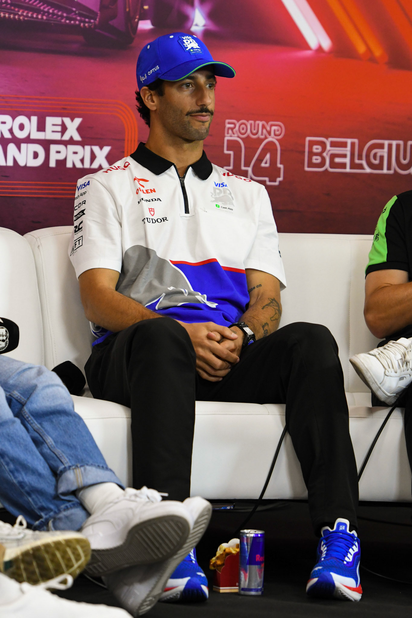 Daniel Ricciardo, #3, Visa Cash App RB Formula One Team in der Pressekonferenz;Formel 1 GP Spa / Belgien. Donnerstag, 25.07.2024