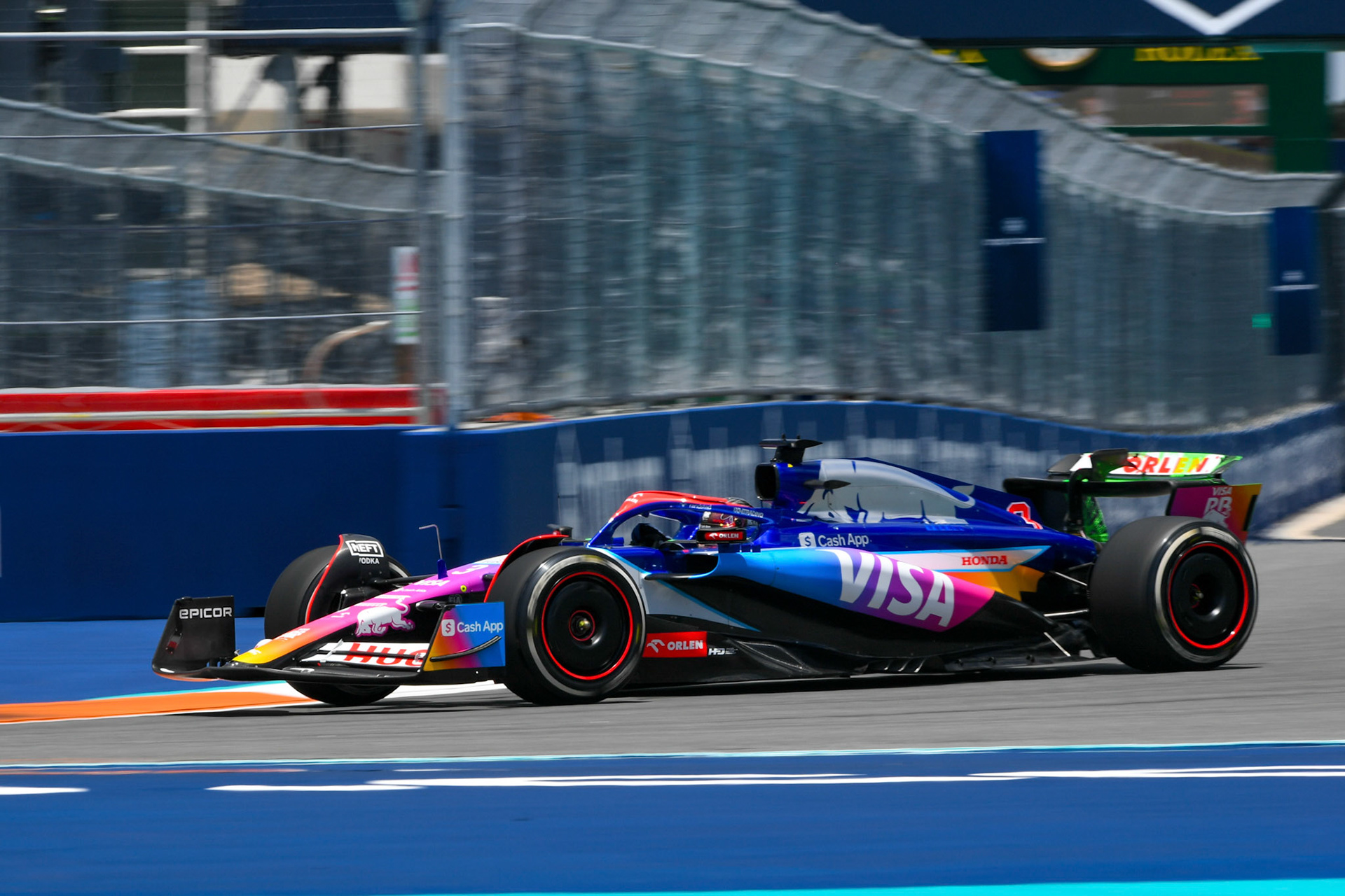 Daniel Ricciardo, #3, Visa Cash App RB Formula One Team; Formel 1 GP Miami / USA. 04.05.2024