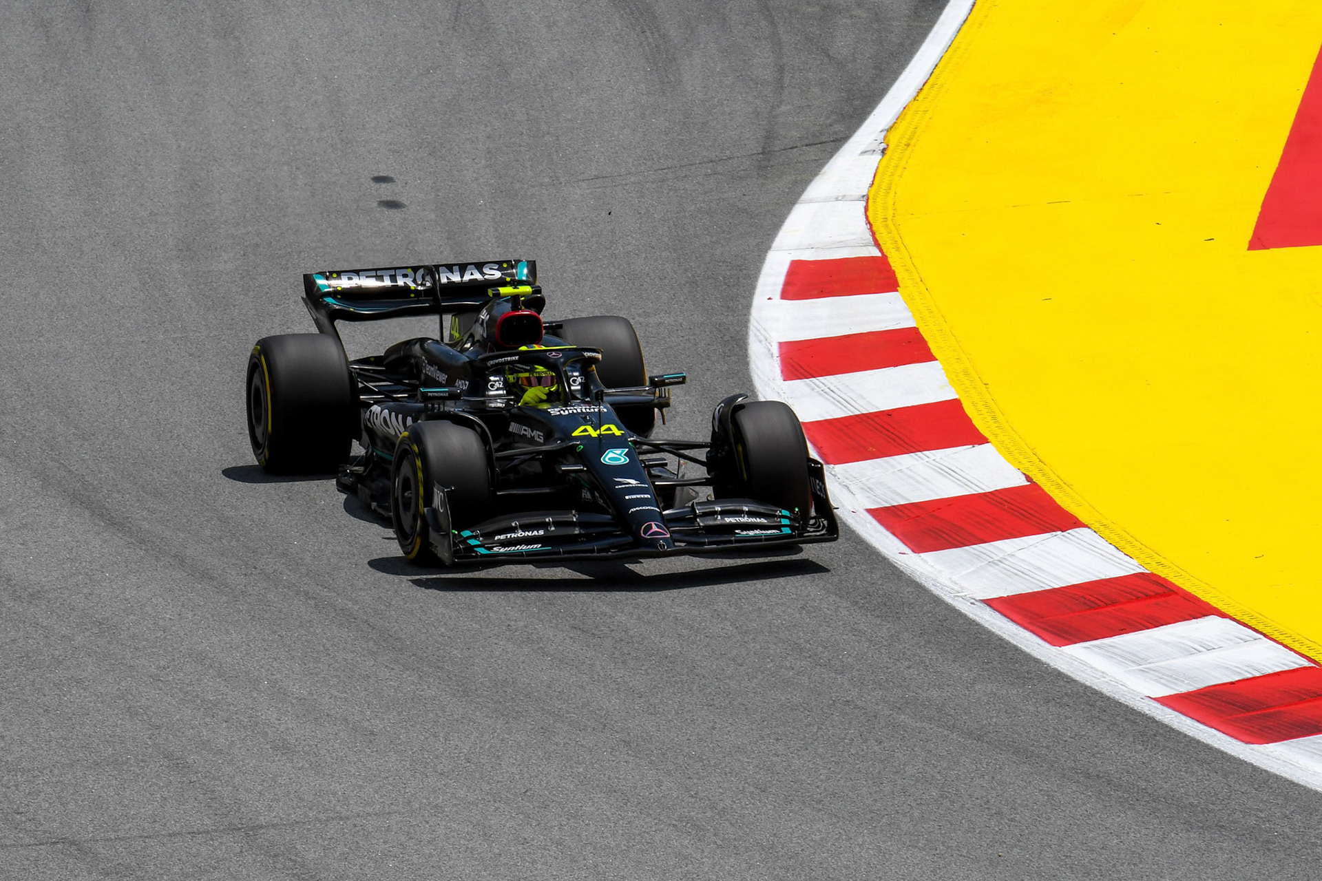 Lewis Hamilton (GBR) Mercedes AMG F1 Team; Formel 1 GP Barcelona. Freitag 02.06.2023
