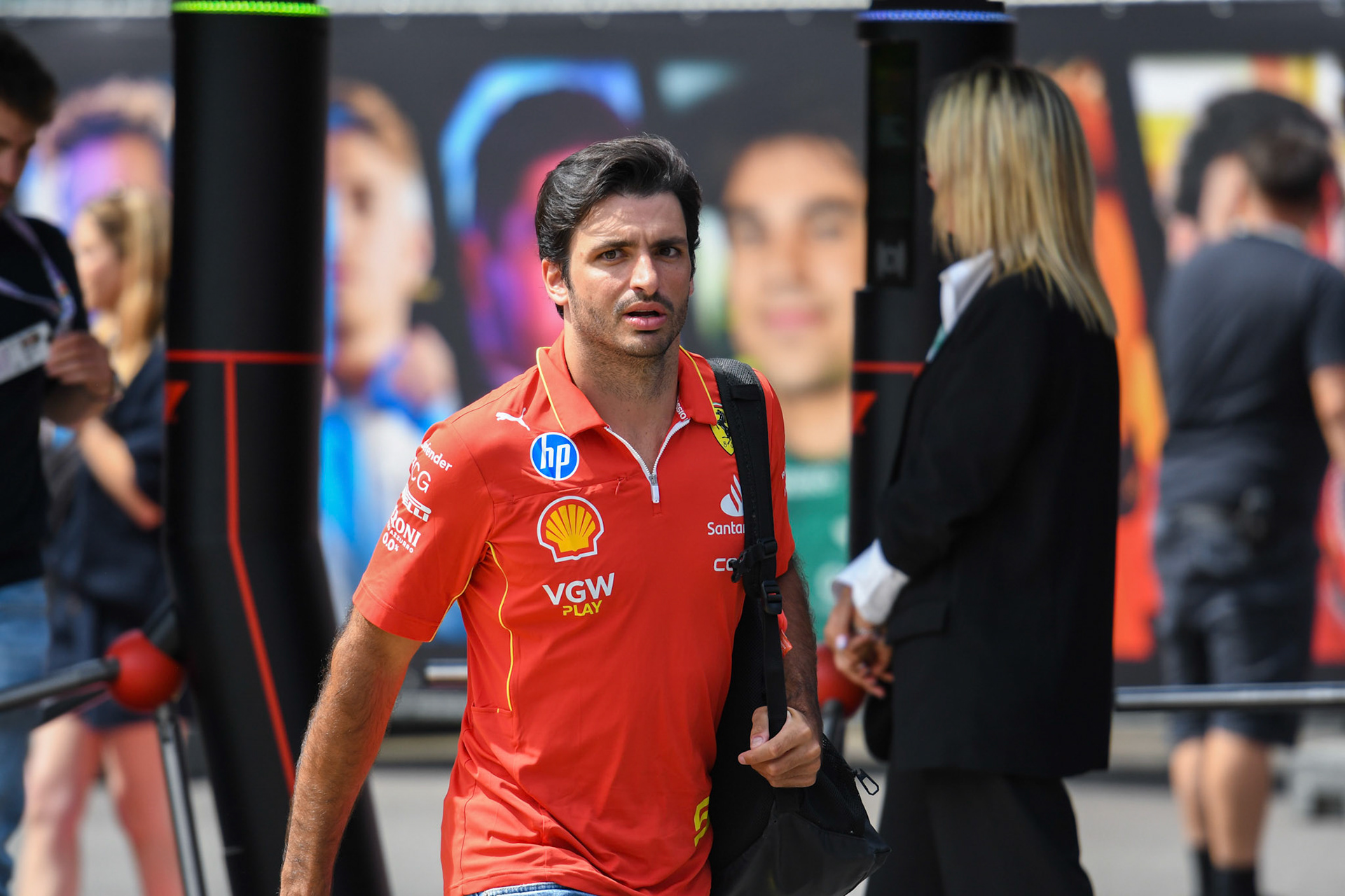 Carlos Sainz #55, Scuderia Ferrari;Formel 1 GP Spa / Belgien. Donnerstag, 25.07.2024