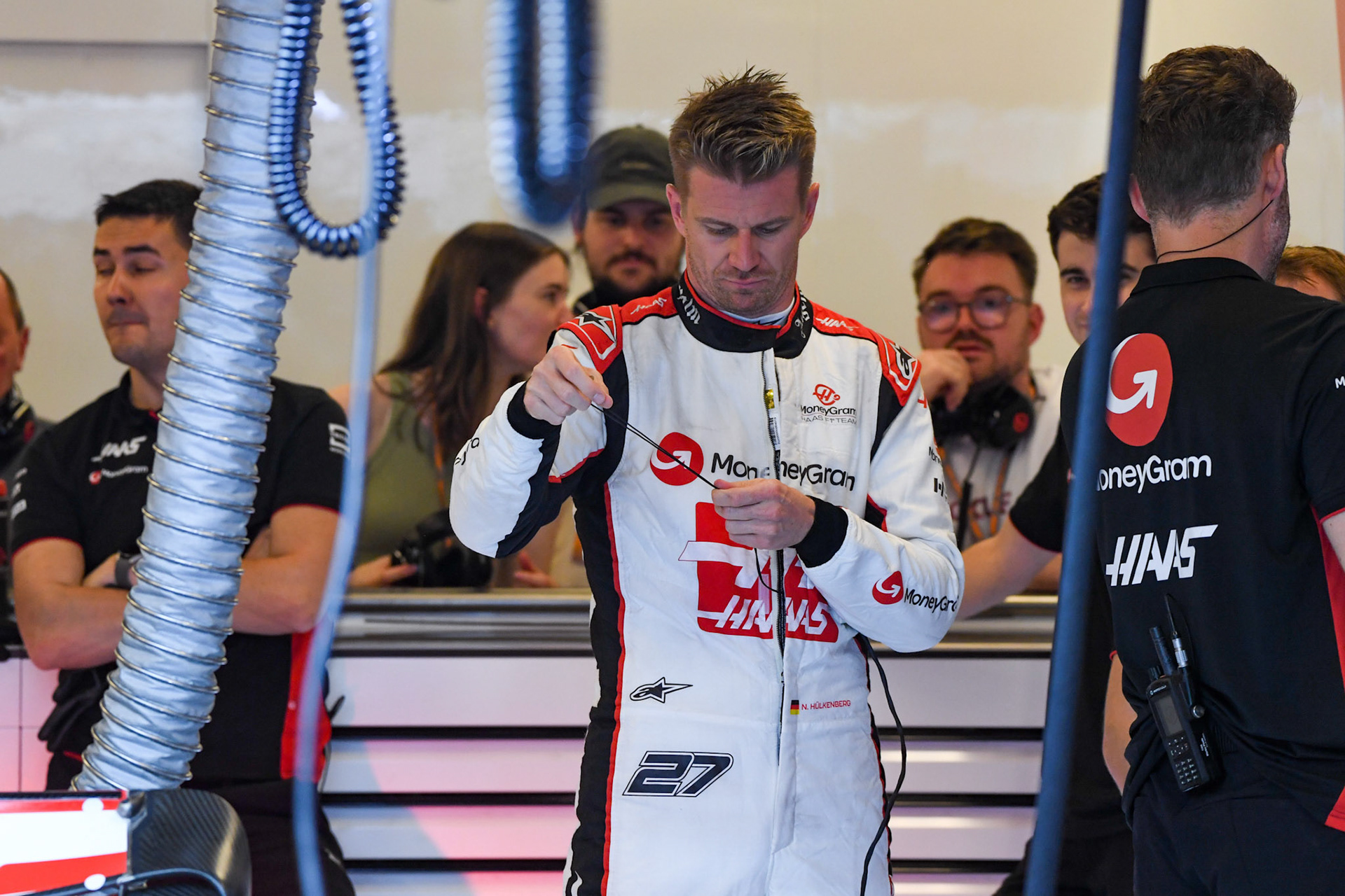 Nico Hülkenberg (GER) Haas F1 Team; Formel 1 GP Abu Dhabi. Freitag 24.11.2023