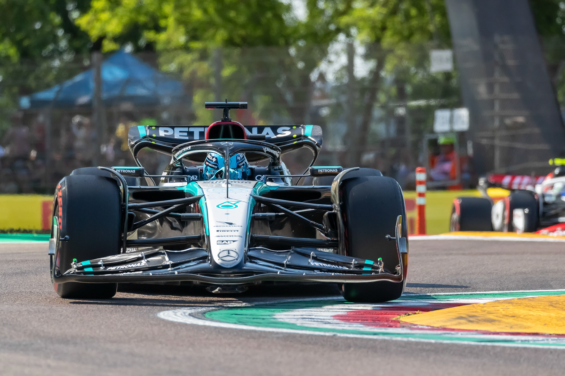 George Russell #63, Mercedes-AMG Petronas F1 Team; F1 GP Imola / Italien Samstag, 18.05.2024