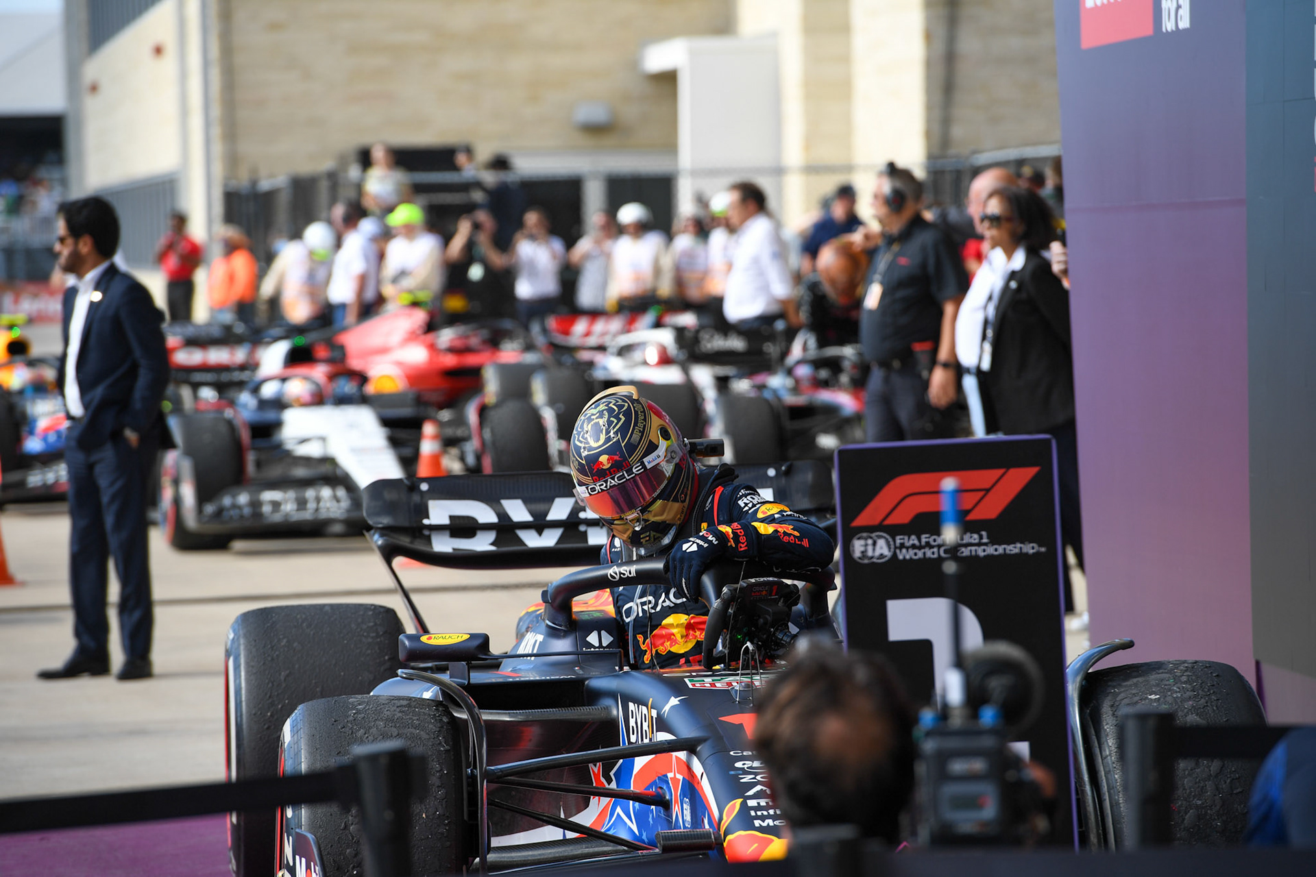 Max Verstappen (NED) Red Bull Racing;Formel 1 GP USA Austin Texas. Sonntag 22.10.2023