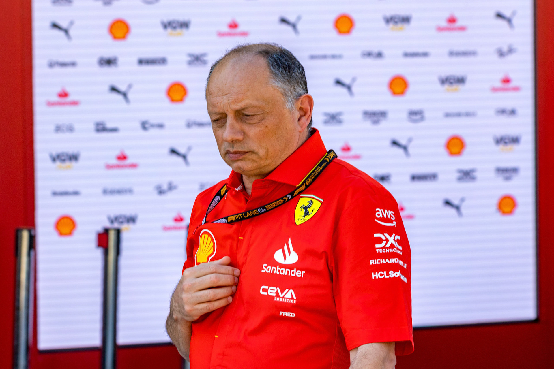 Frederic Vasseur, Teamchef Scuderia Ferrari; Formel 1 Pre-Season Tests Bahrain. Mittwoch, 21.02.2024