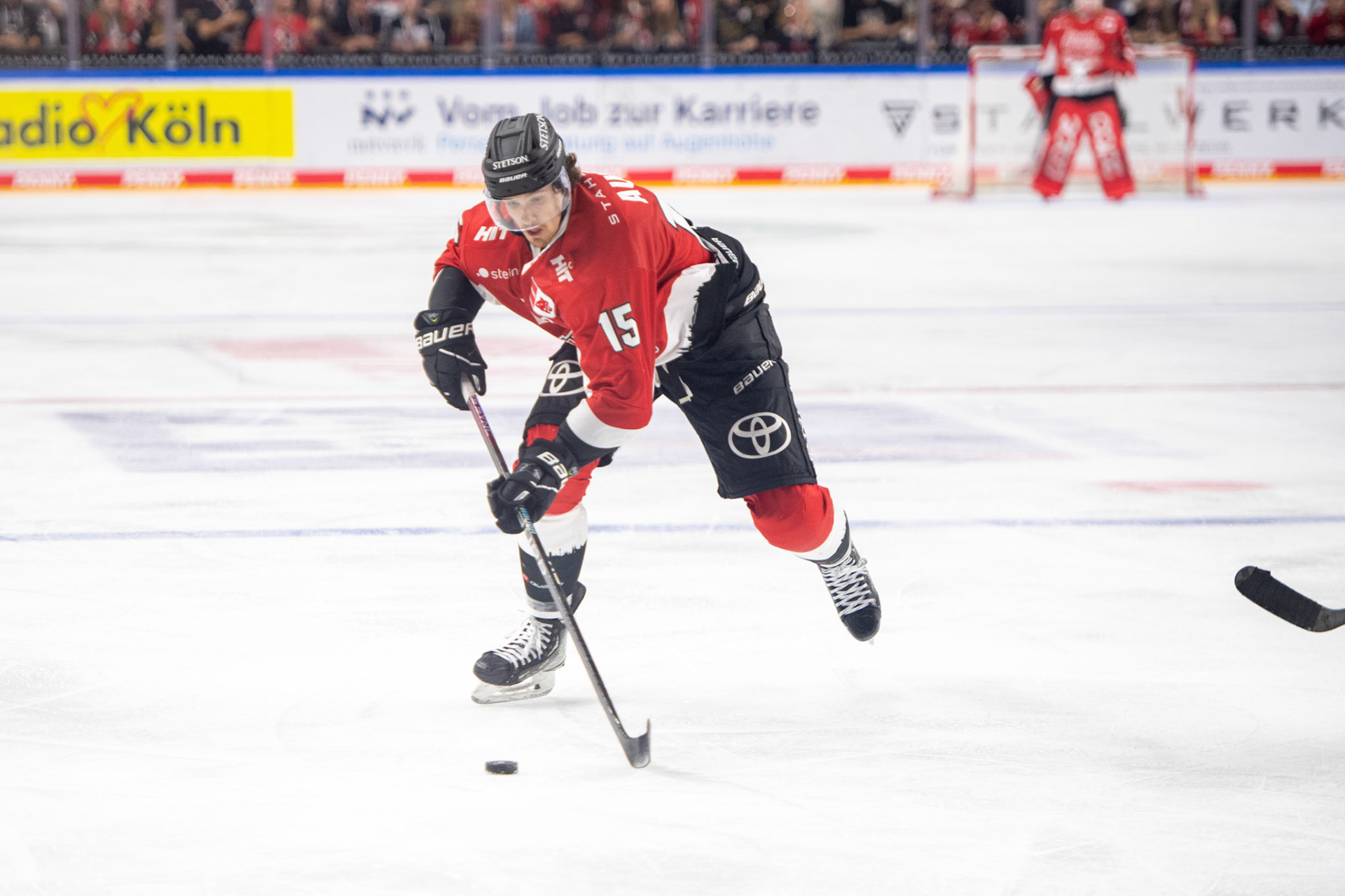 Louis Marc Aubry; DEL Kölner Haie - Adler Mannheim, 30.09.2023