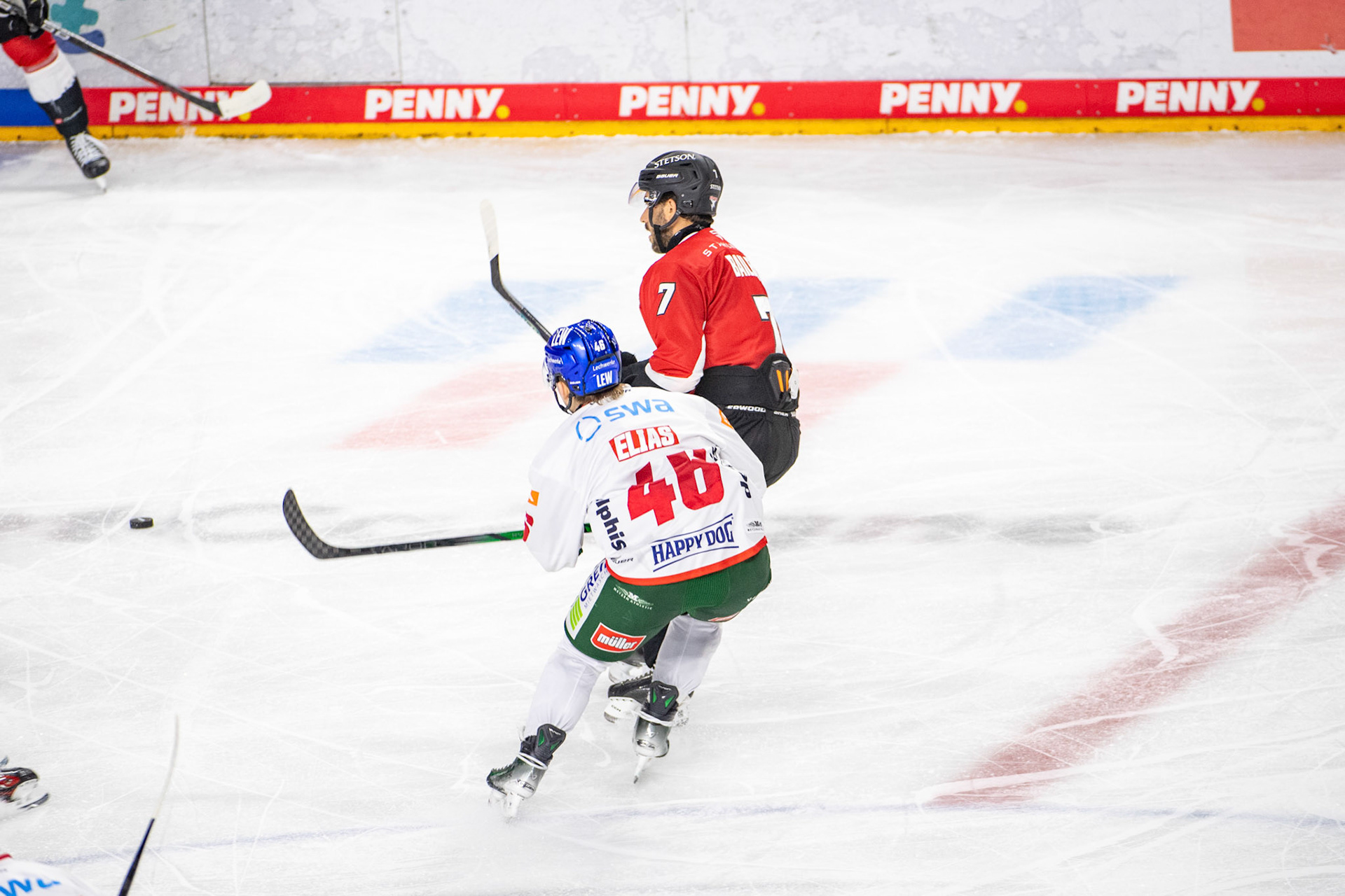 Nicholas Bailen, Moritz Elias; DEL Kölner Haie - Augsburger Panther, 19.11.2023