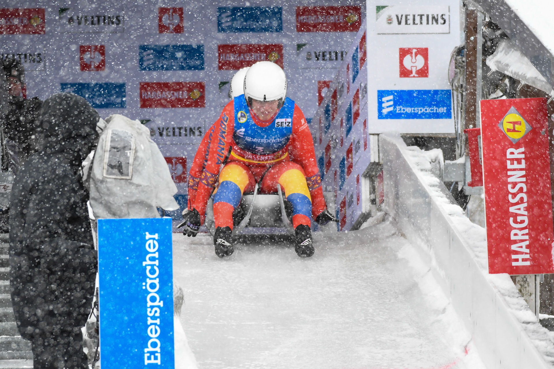 Raluca Stramaturarru, Mihaela Carmen Manolescu, ROU; Eberspächer Luge World Cup; Veltins Eisarena Winterberg 25.02.2023
