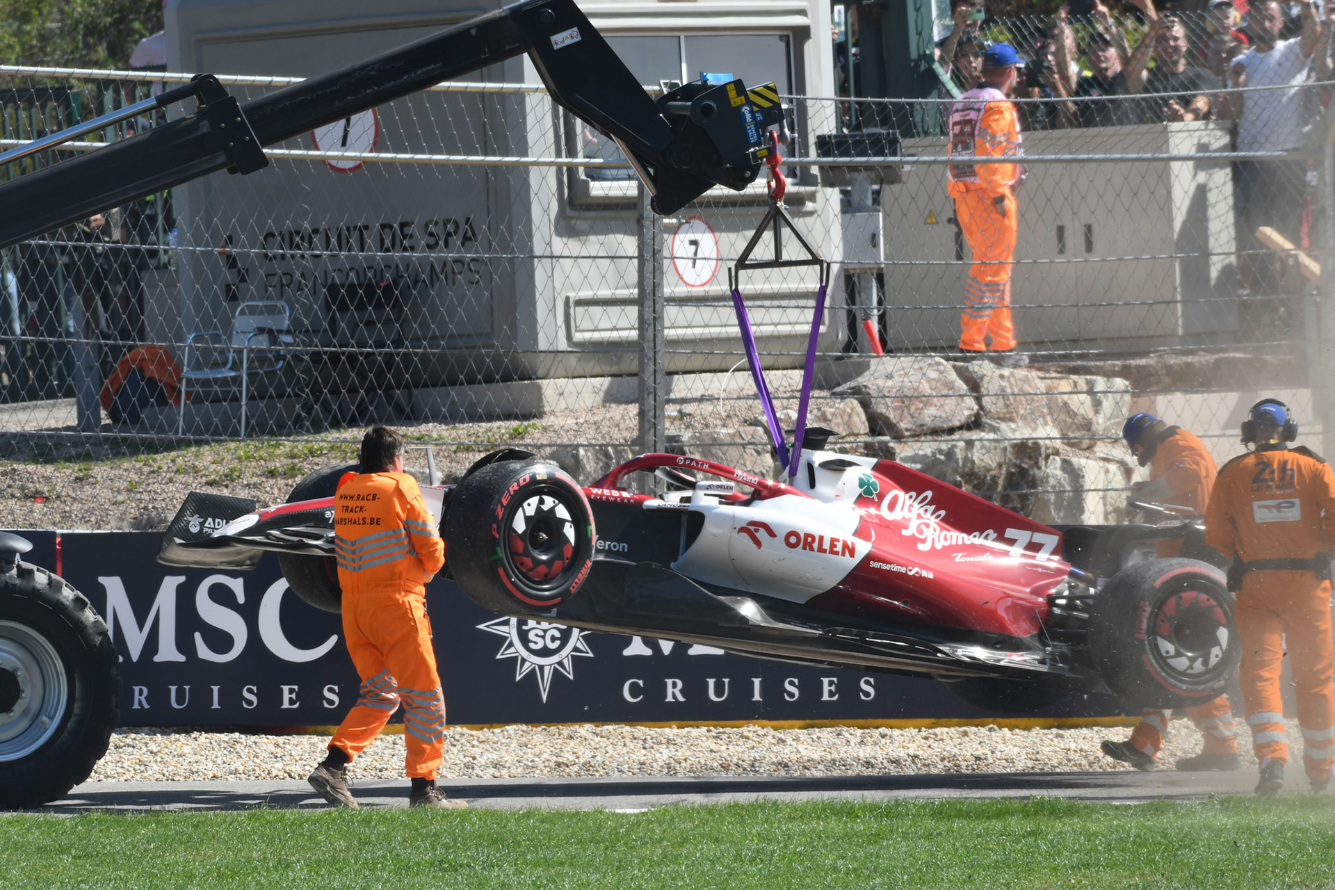Valtteri Bottas (FIN) Alfa Romeo Racing; Formel 1 GP Belgien, Sonntag, 28.08.2022