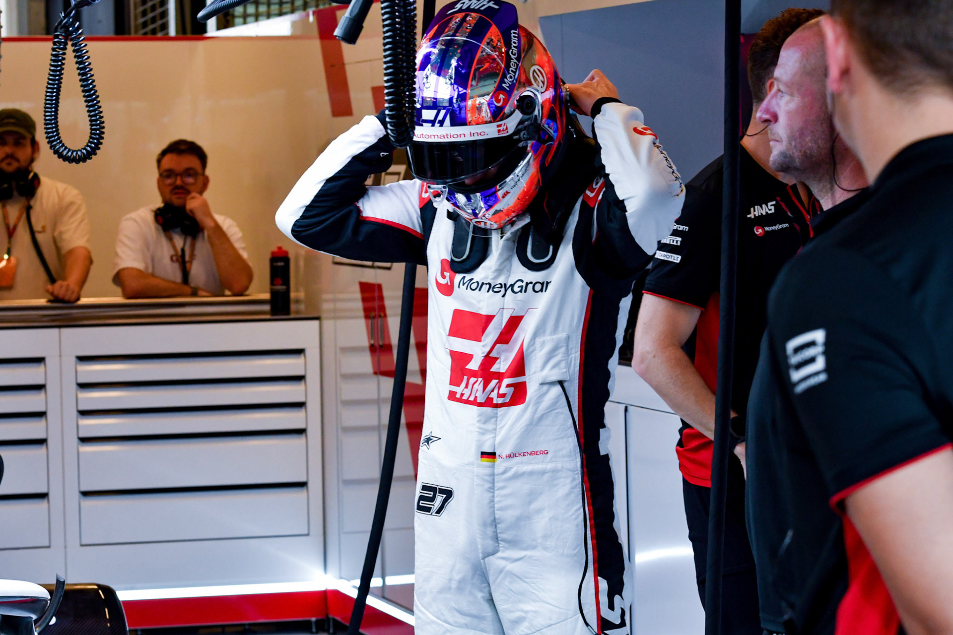 Nico Hülkenberg (GER) Haas F1 Team; Formel 1 GP Abu Dhabi. Freitag 24.11.2023