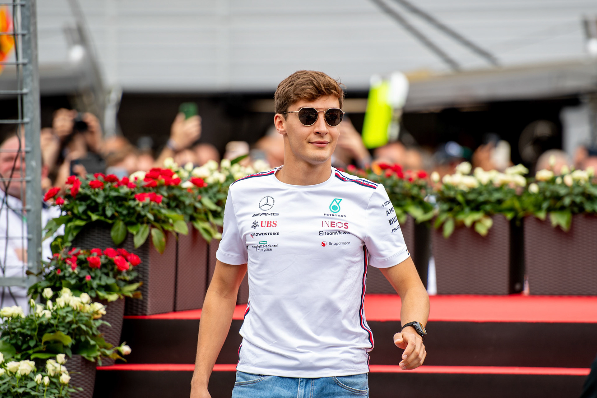 George Russell (GBR) Mercedes AMG F1 Team; Formel 1 GP Austria / Österreich. Sonntag, 02.07.2023