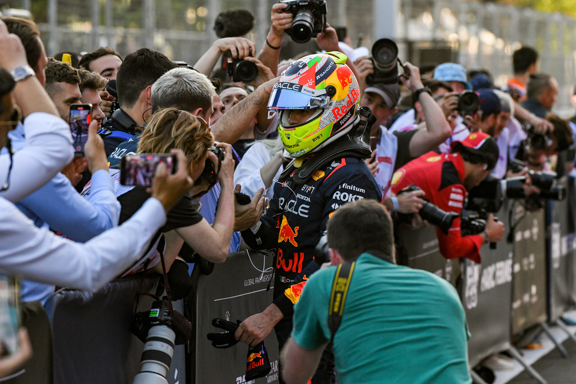 Sergio Perez (MEX) Red Bull Racing; Formel 1 GP Baku Azerbaijan. Samstag 29.04.2023