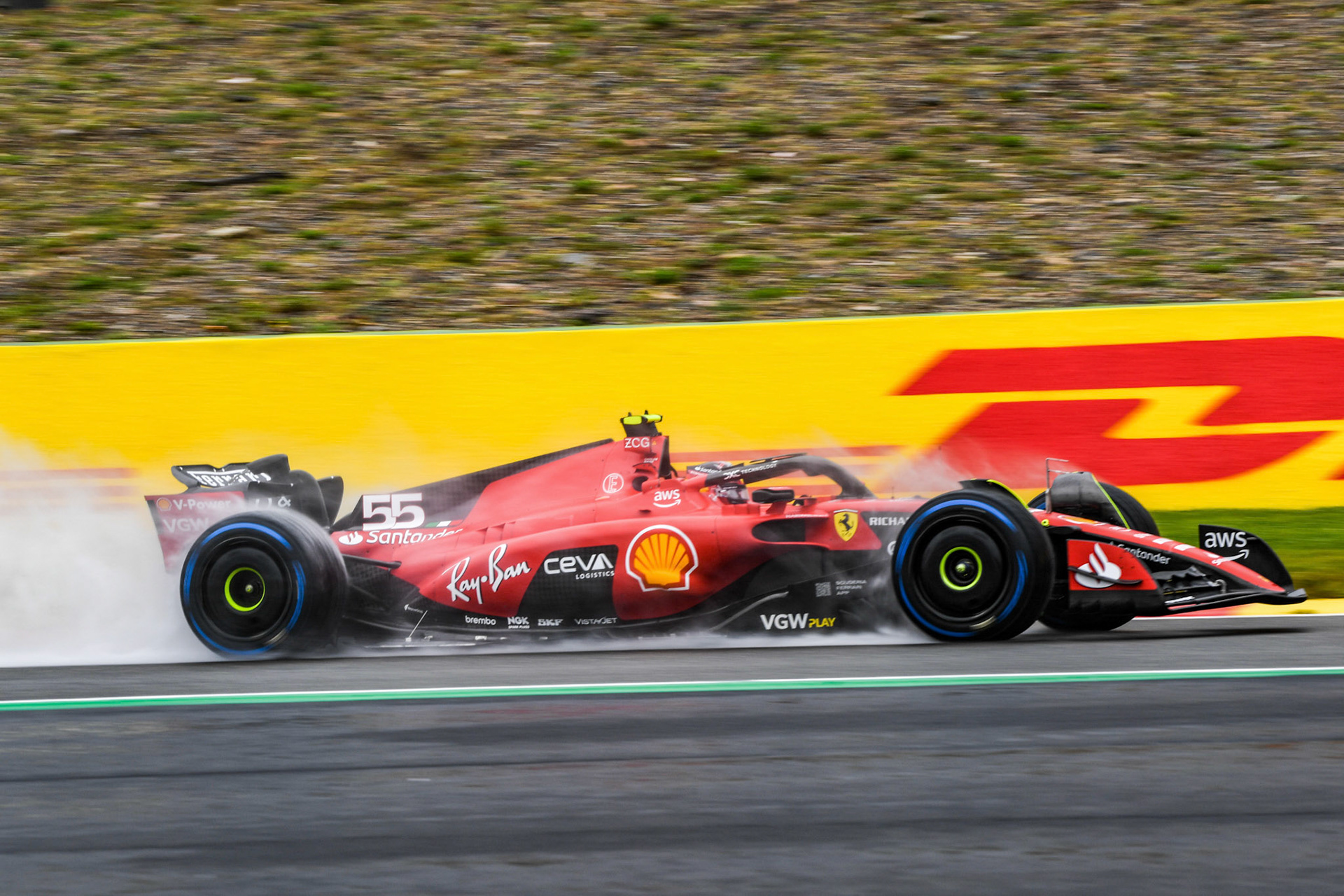 Carlos Sainz (ESP) Scuderia Ferrari; Formel 1 GP Spa Francorchamps/ Belgien. Freitag, 28.07.2023