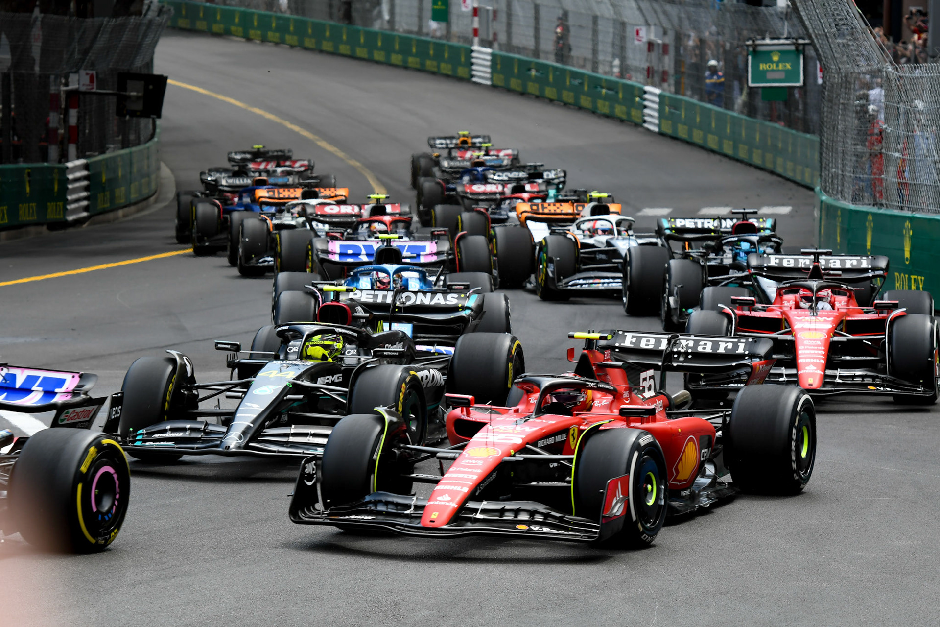 Rennstart; Formel 1 GP Monaco. Sonntag 28.05.2023