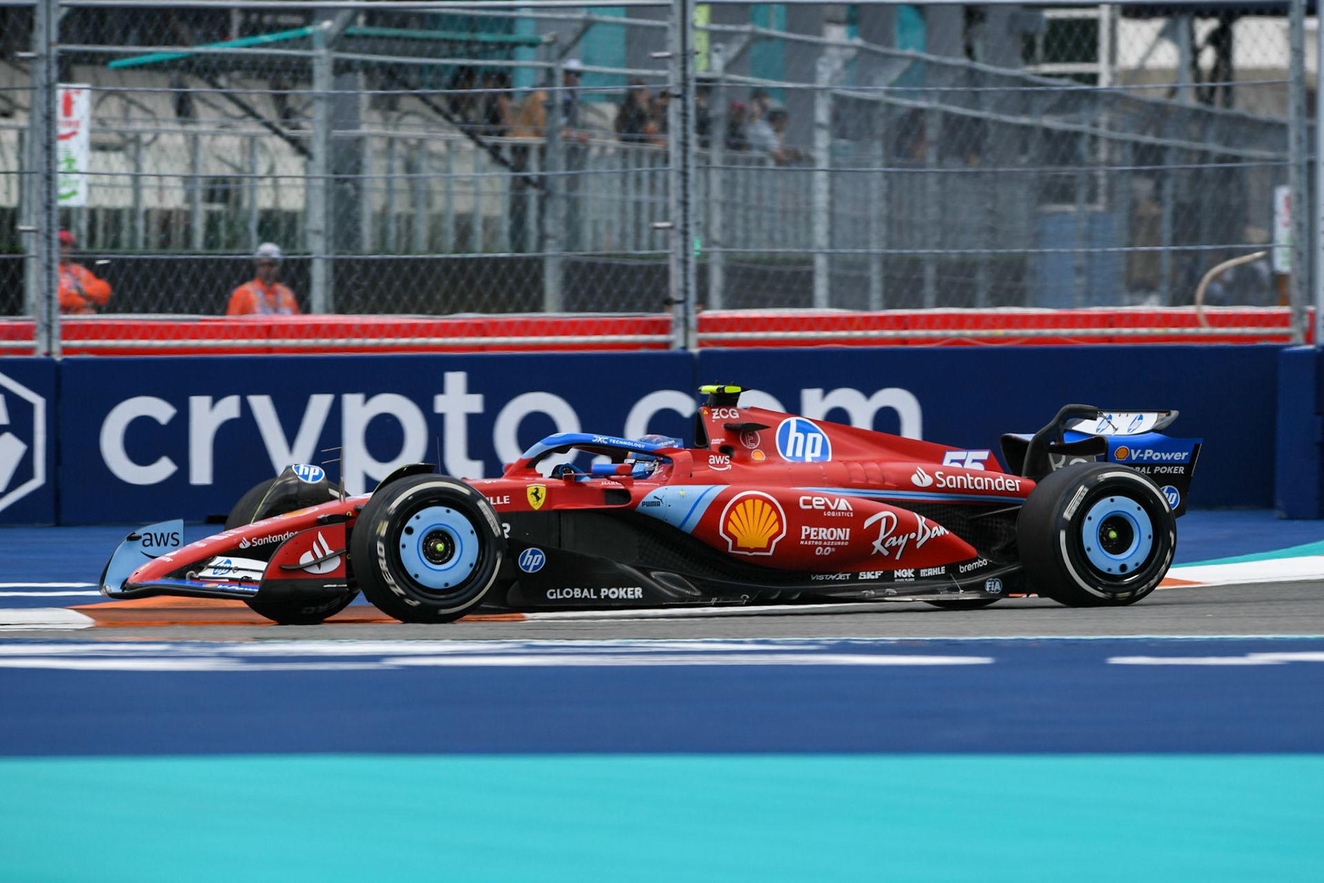 Carlos Sainz #55, Scuderia Ferrari; Formel 1 GP Miami / USA. 04.05.2024