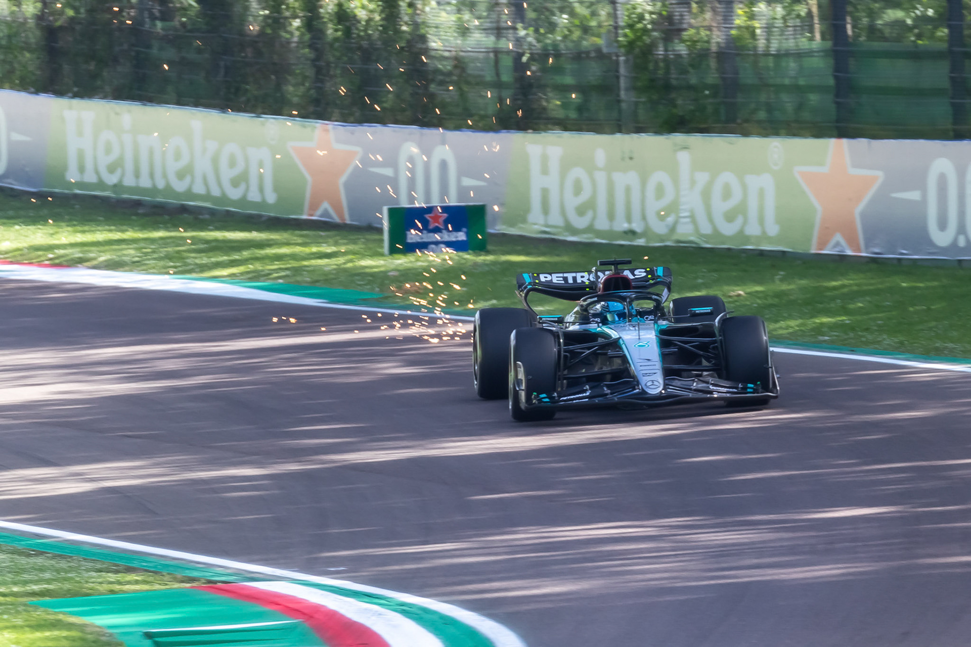 George Russell #63, Mercedes-AMG Petronas F1 Team; F1 GP Imola / Italien Freitag, 17.05.2024