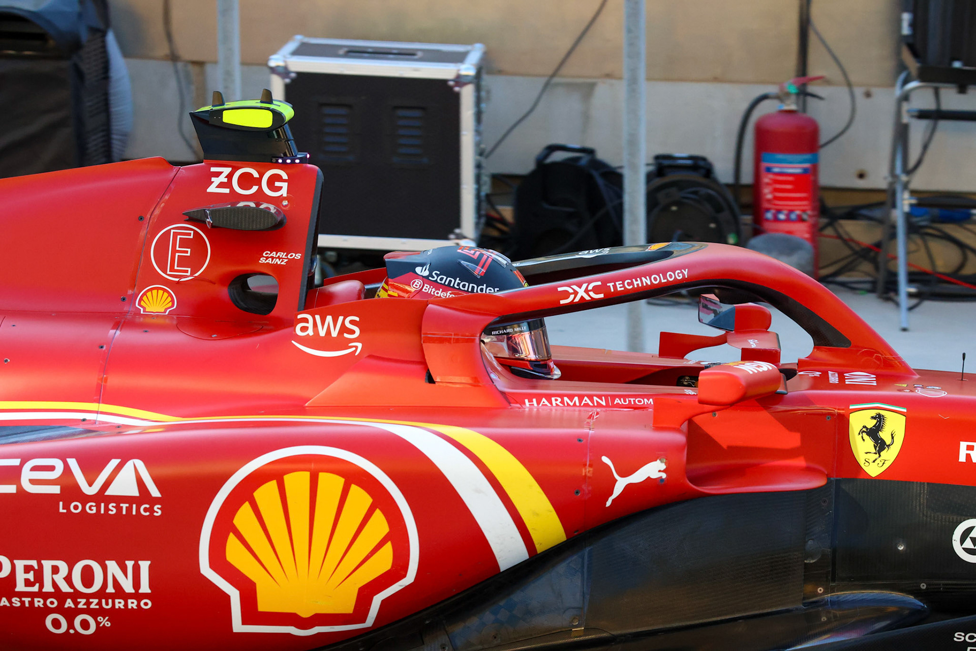 Carlos Sainz #55, Scuderia Ferrari; Formel 1 Pre-Season Tests Bahrain. Mittwoch, 21.02.2024