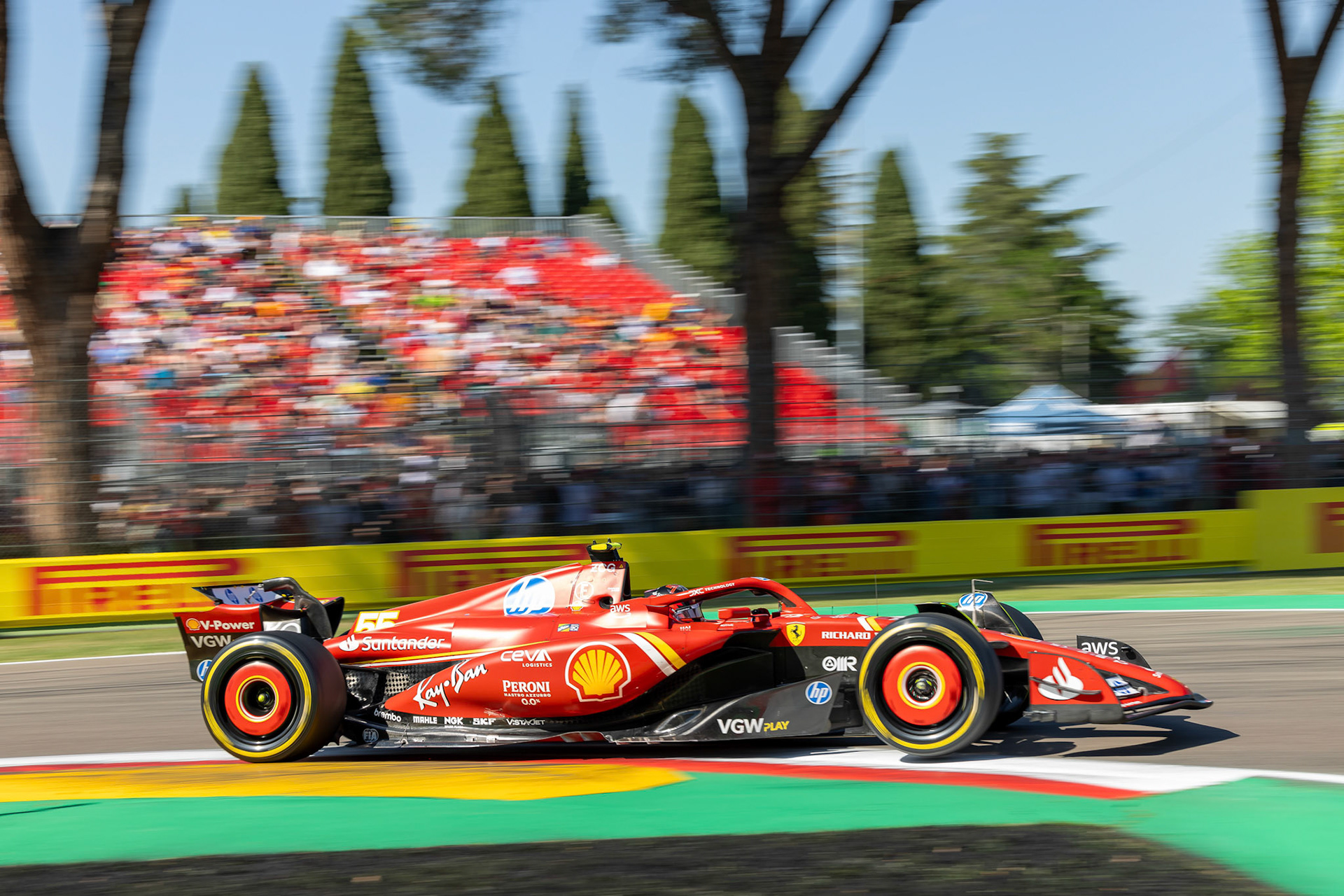 Carlos Sainz #55, Scuderia Ferrari; F1 GP Imola / Italien Samstag, 18.05.2024