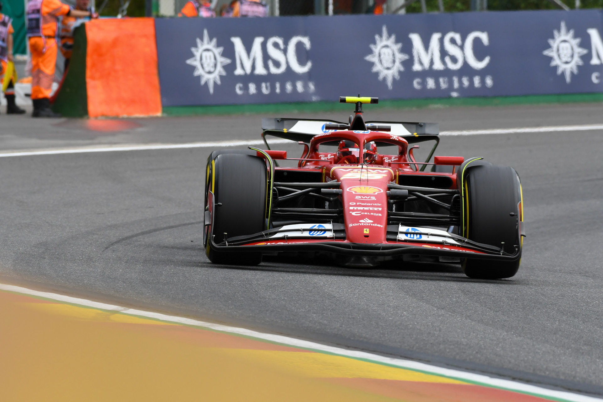 Carlos Sainz #55, Scuderia Ferrari;Formel 1 GP Spa / Belgien. Freitag, 26.07.2024
