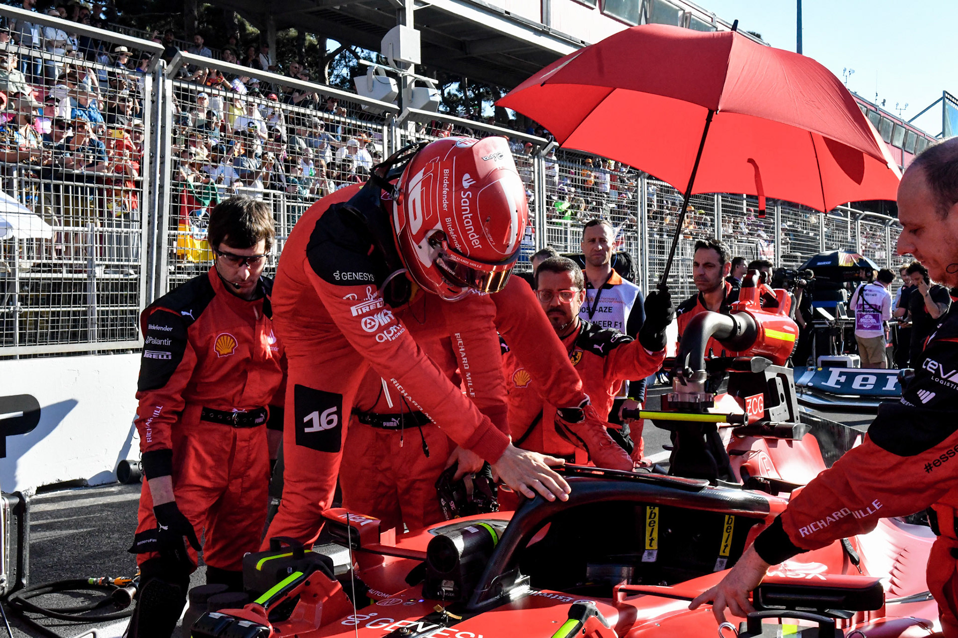 Charles Leclerc (MCO) Scuderia Ferrari; Formel 1 GP Baku Azerbaijan. Samstag 29.04.2023