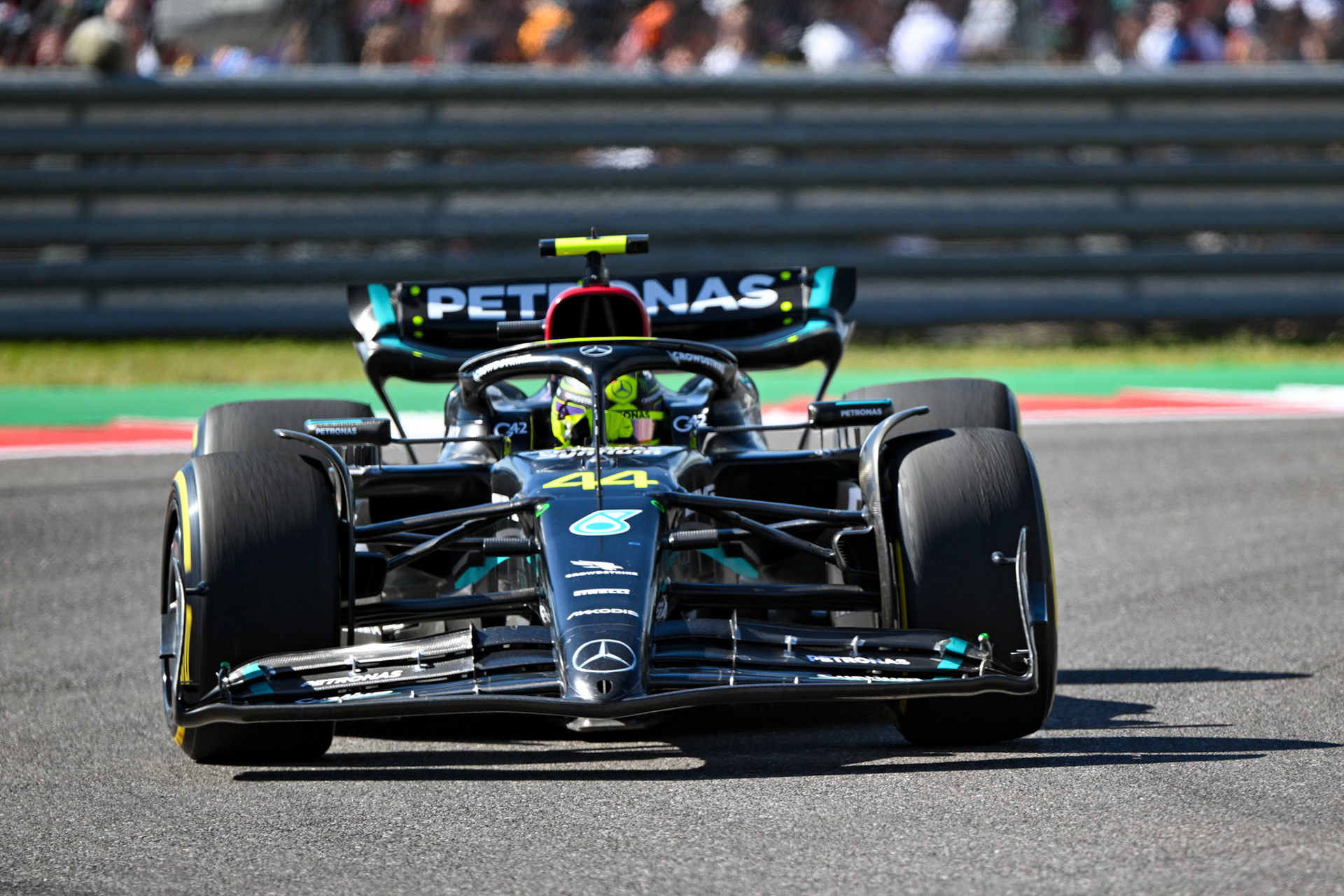 Lewis Hamilton (GBR) Mercedes AMG F1 Team; Formel 1 GP USA Austin Texas. Sonntag 22.10.2023