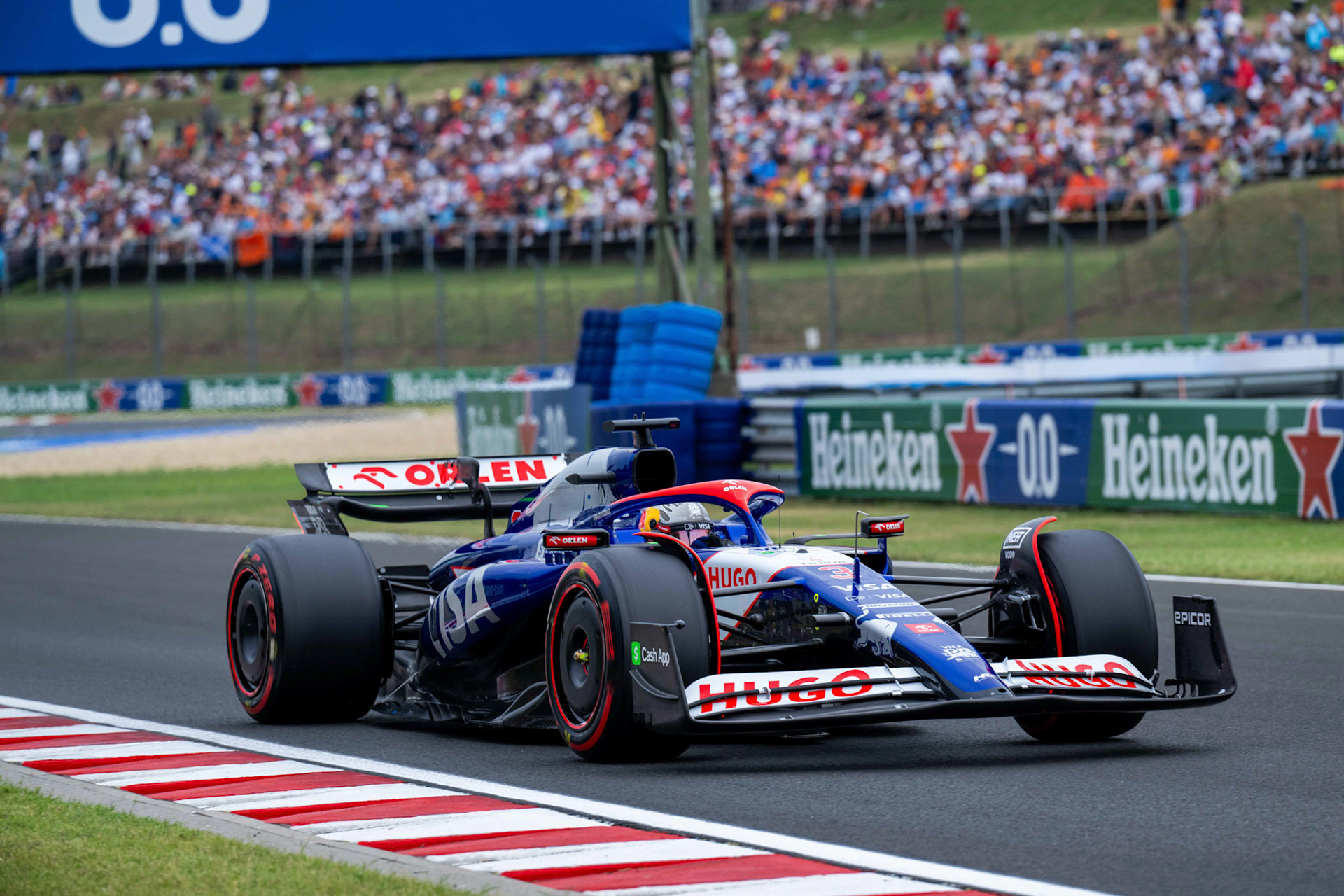Daniel Ricciardo, #3, Visa Cash App RB Formula One Team;Formel 1 Budapest / Ungarn, 20.07.2024