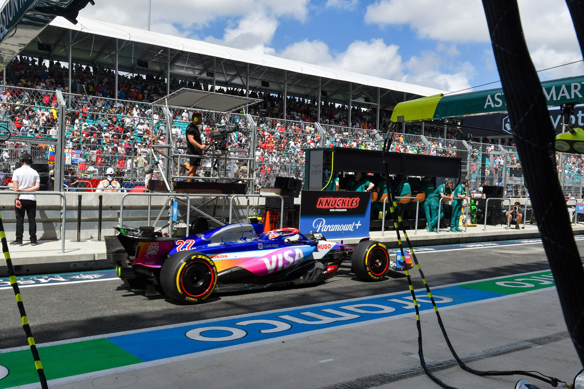 Yuki Tsunoda #22, Visa Cash App RB Formula One Team; Formel 1 GP Miami / USA. 05.05.2024