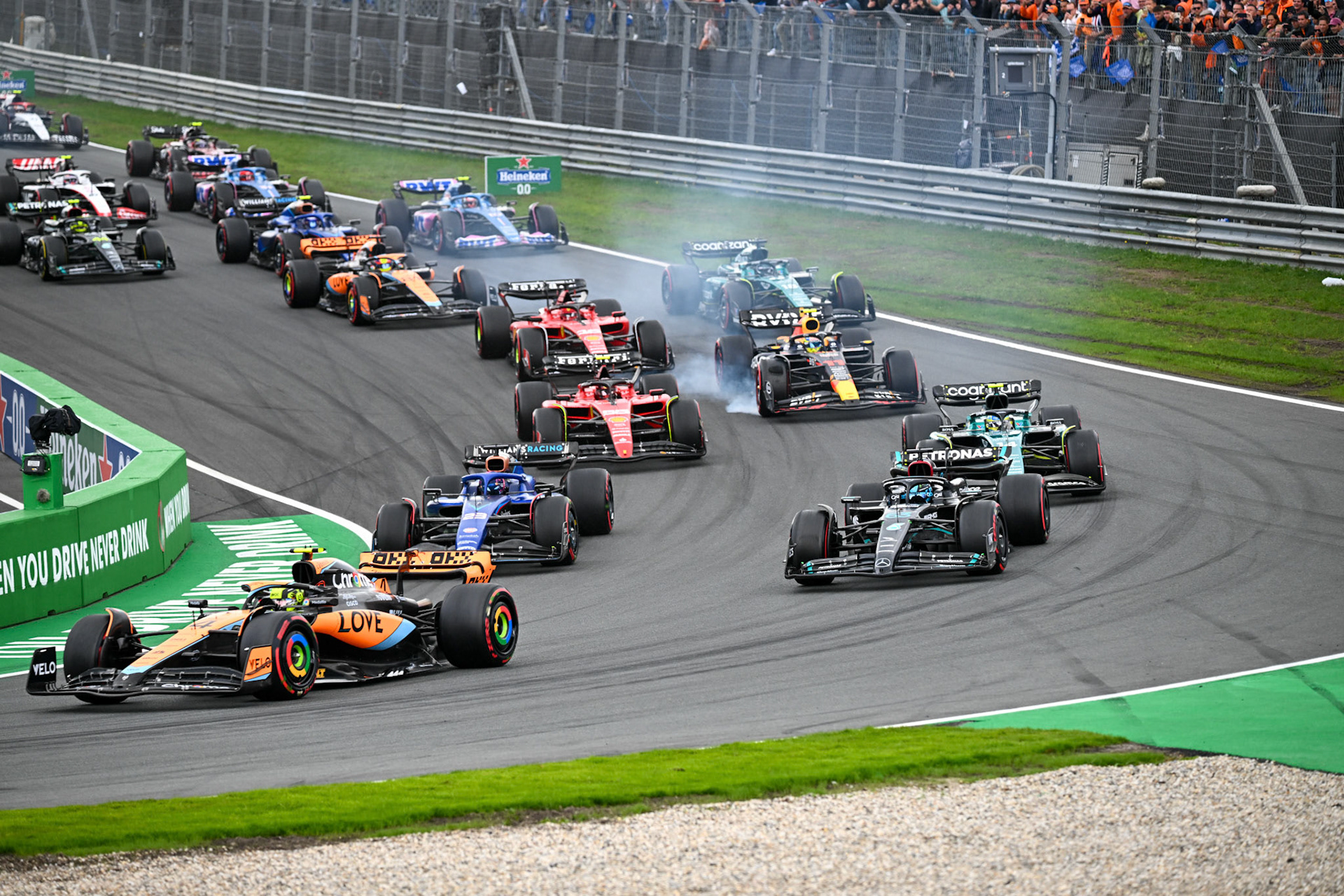 Rennstart; Formel 1 GP Holland / Zandvoort. Sonntag, 27.08.2023